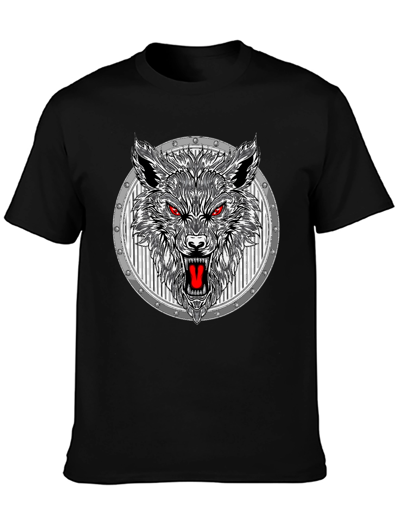 Wolf Graphic Black T-Shirt