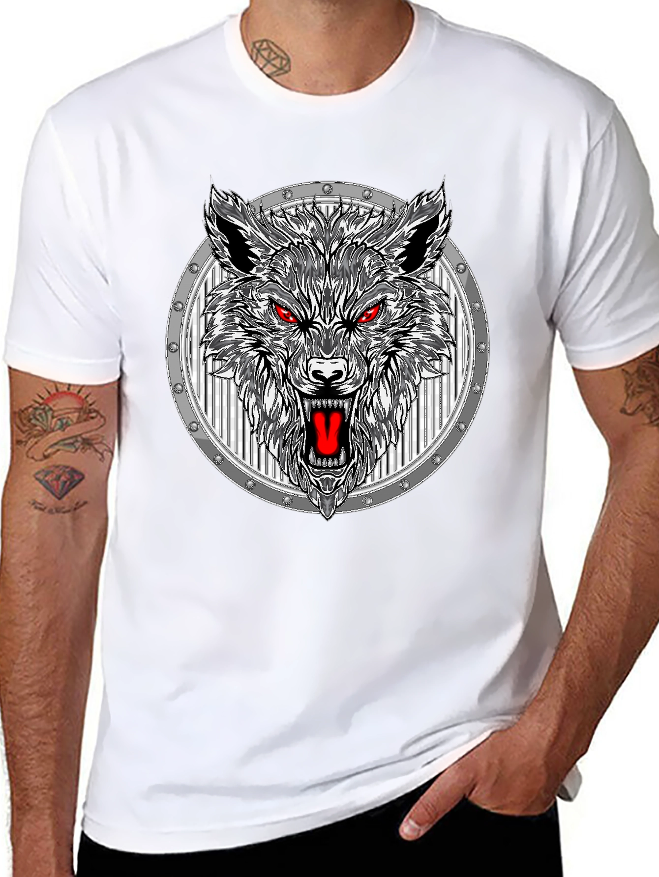 Wolf Graphic Black T-Shirt