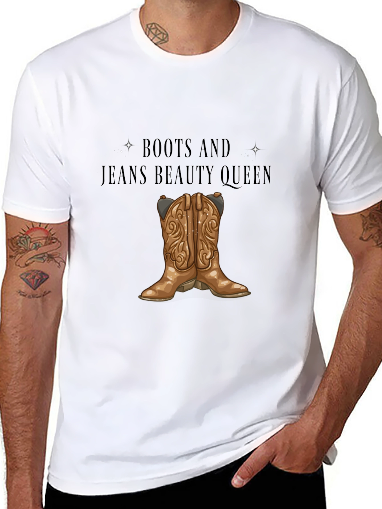 Boots and Jeans Beauty Queen Tee