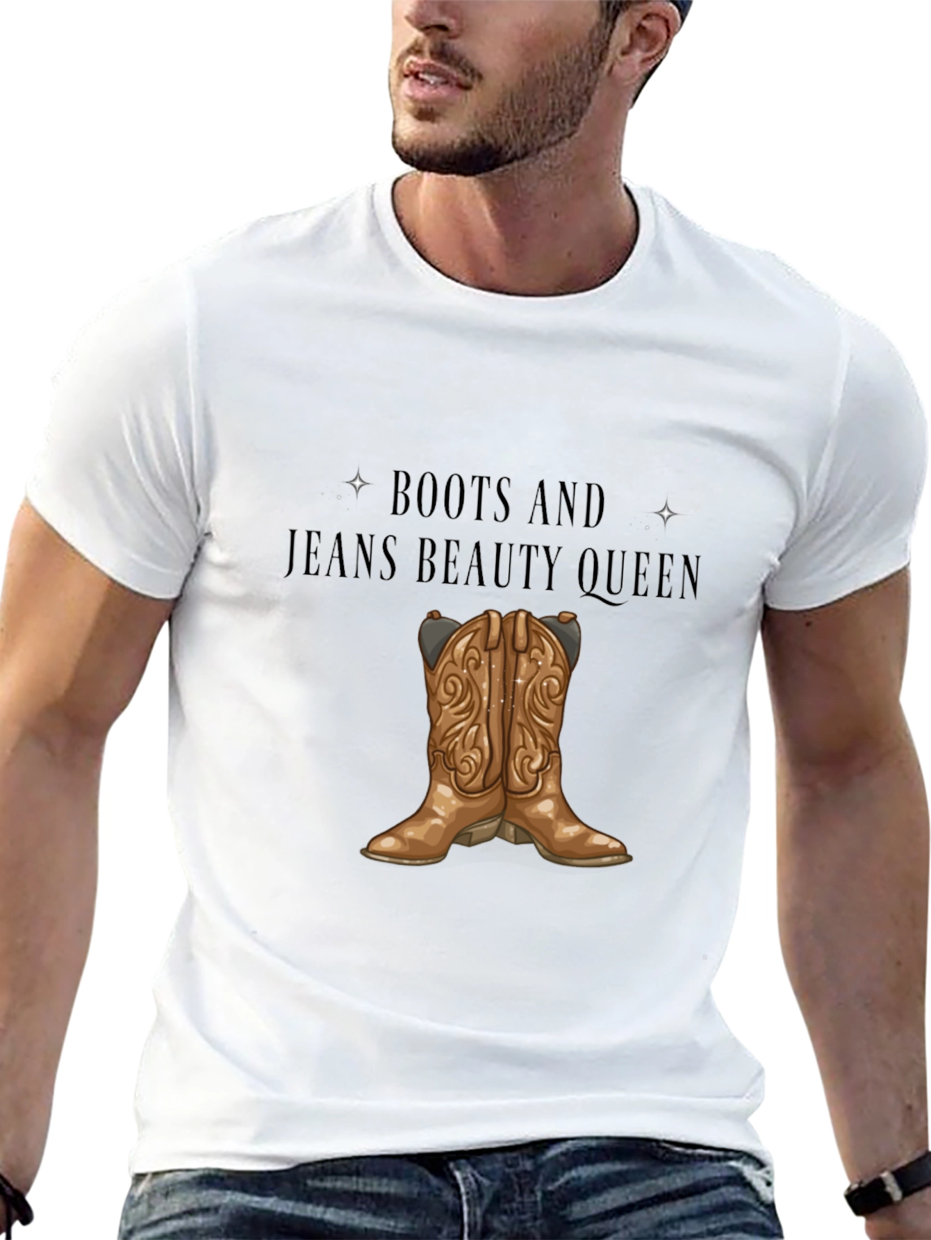Boots and Jeans Beauty Queen Tee