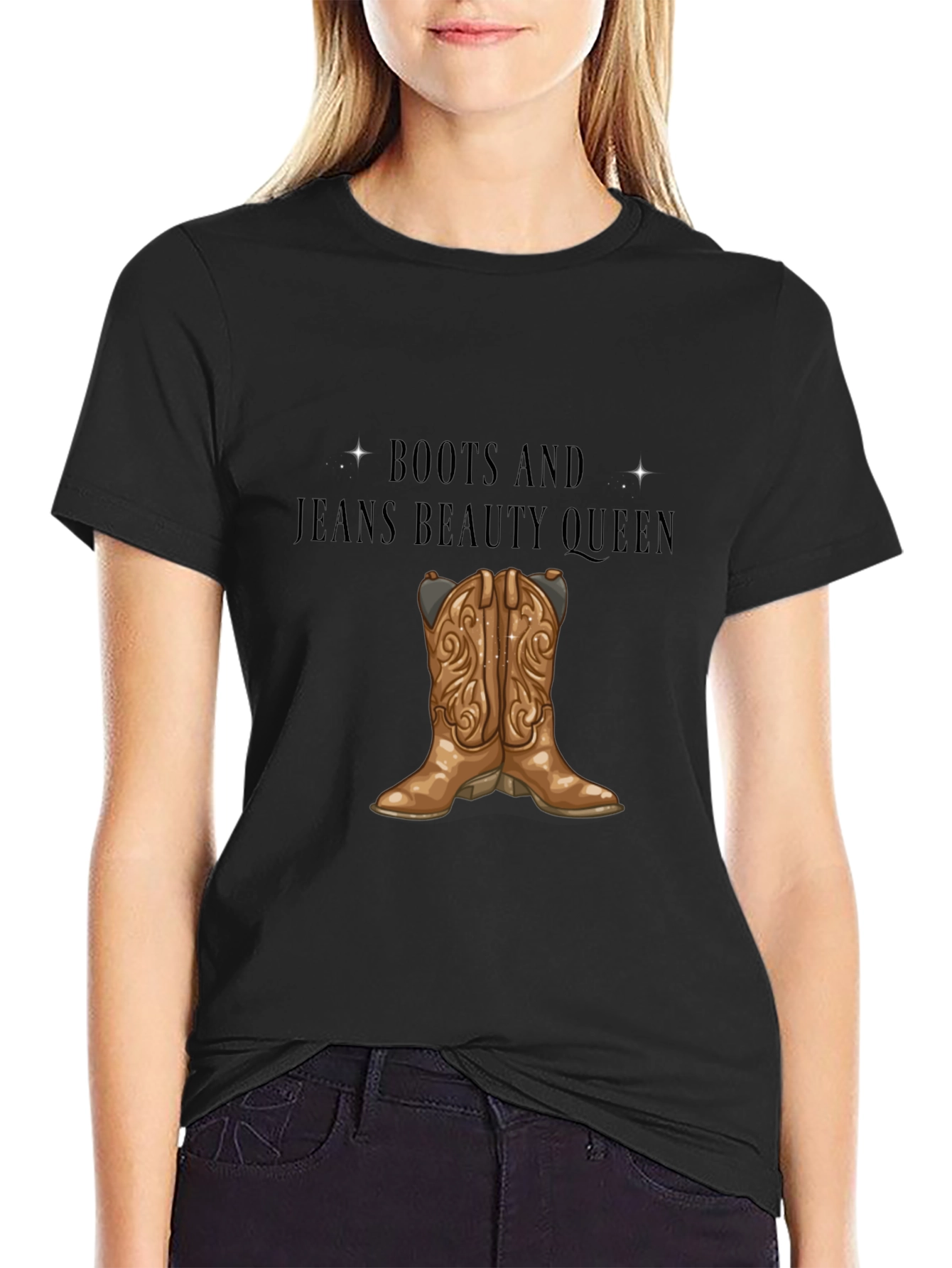 Boots and Jeans Beauty Queen Tee