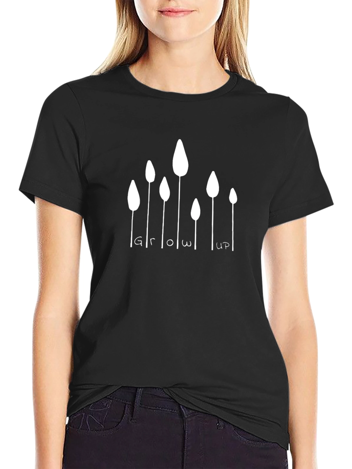 Grow Up T-Shirt - Minimalist Design