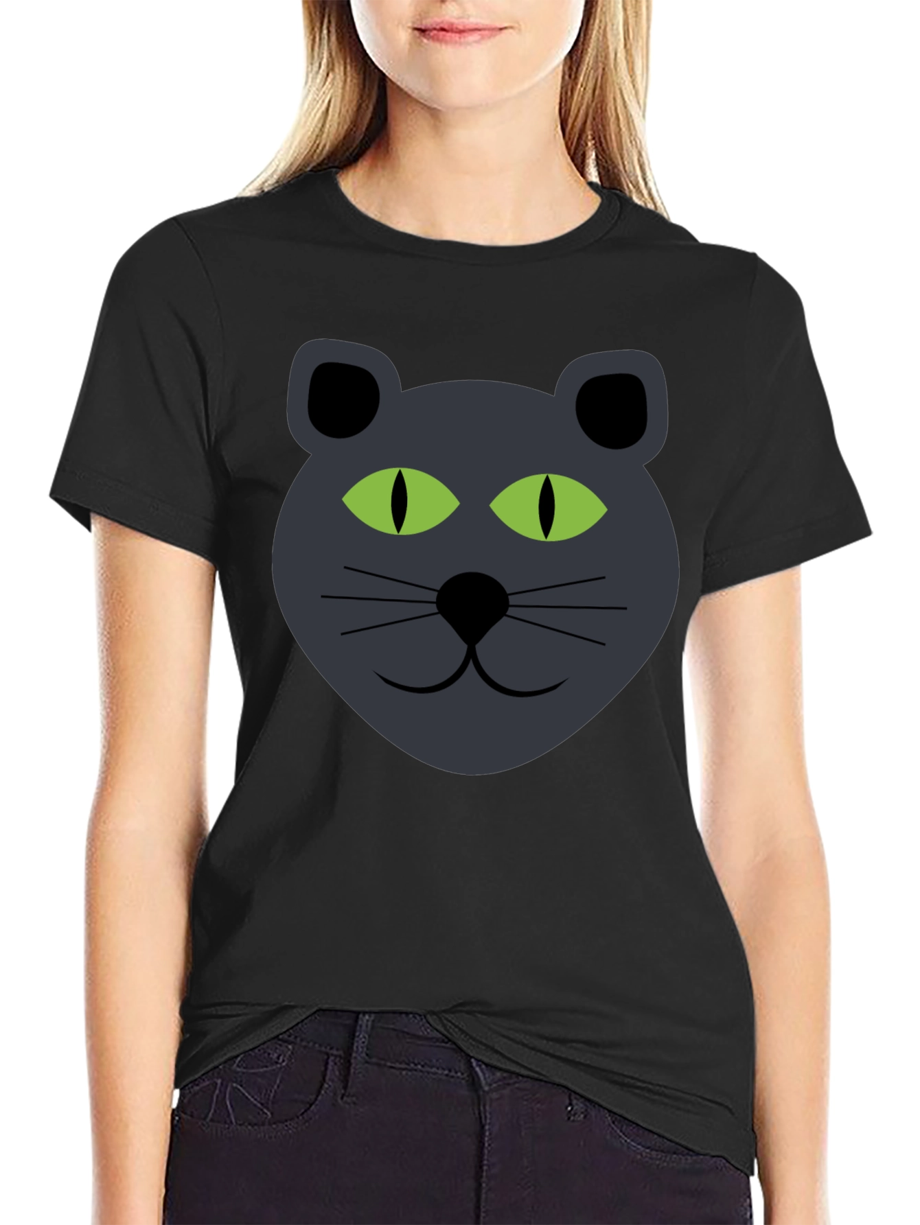 Cat Face Graphic Tee