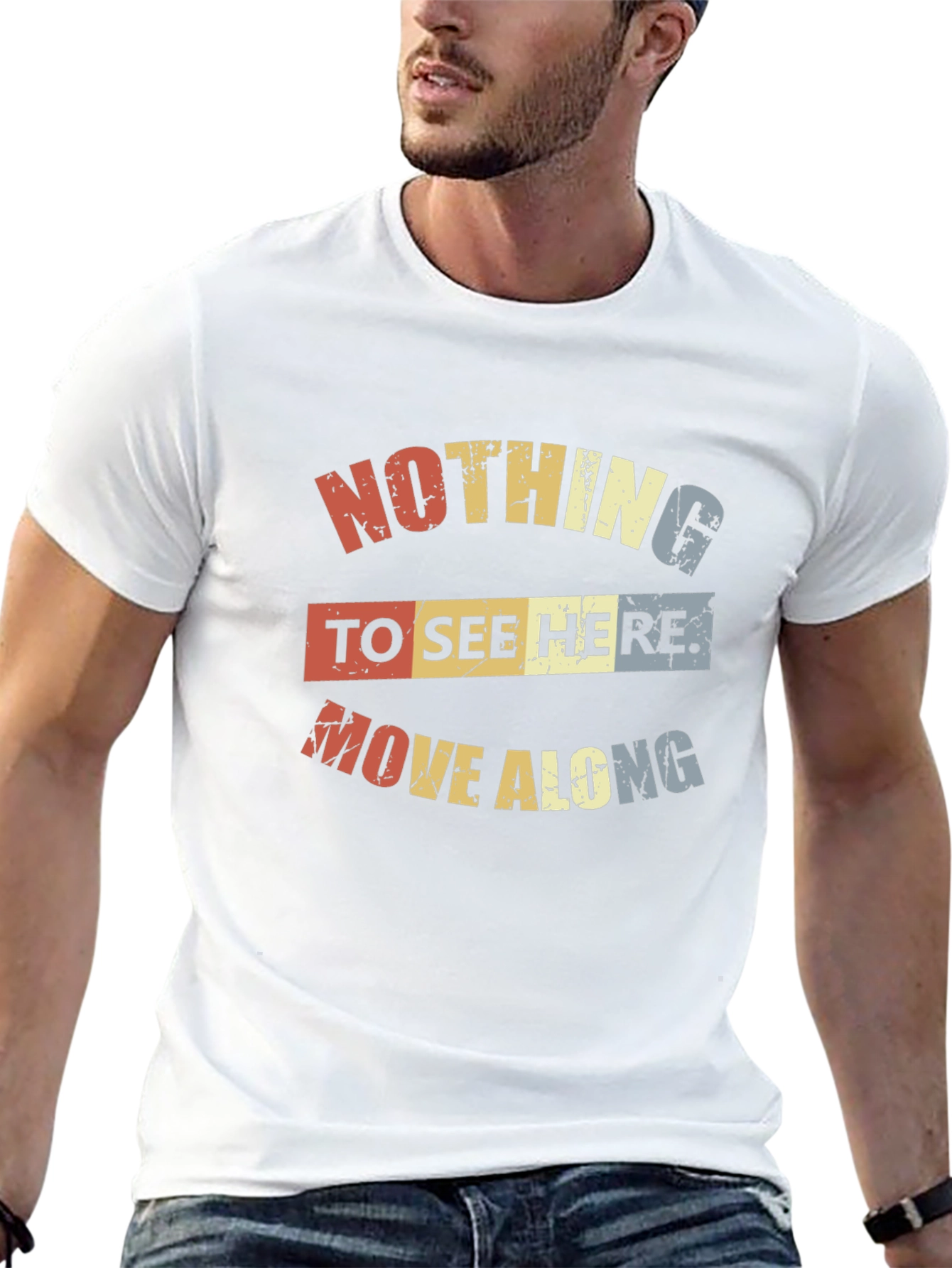 Retro Nothing To See Here Graphic Tee