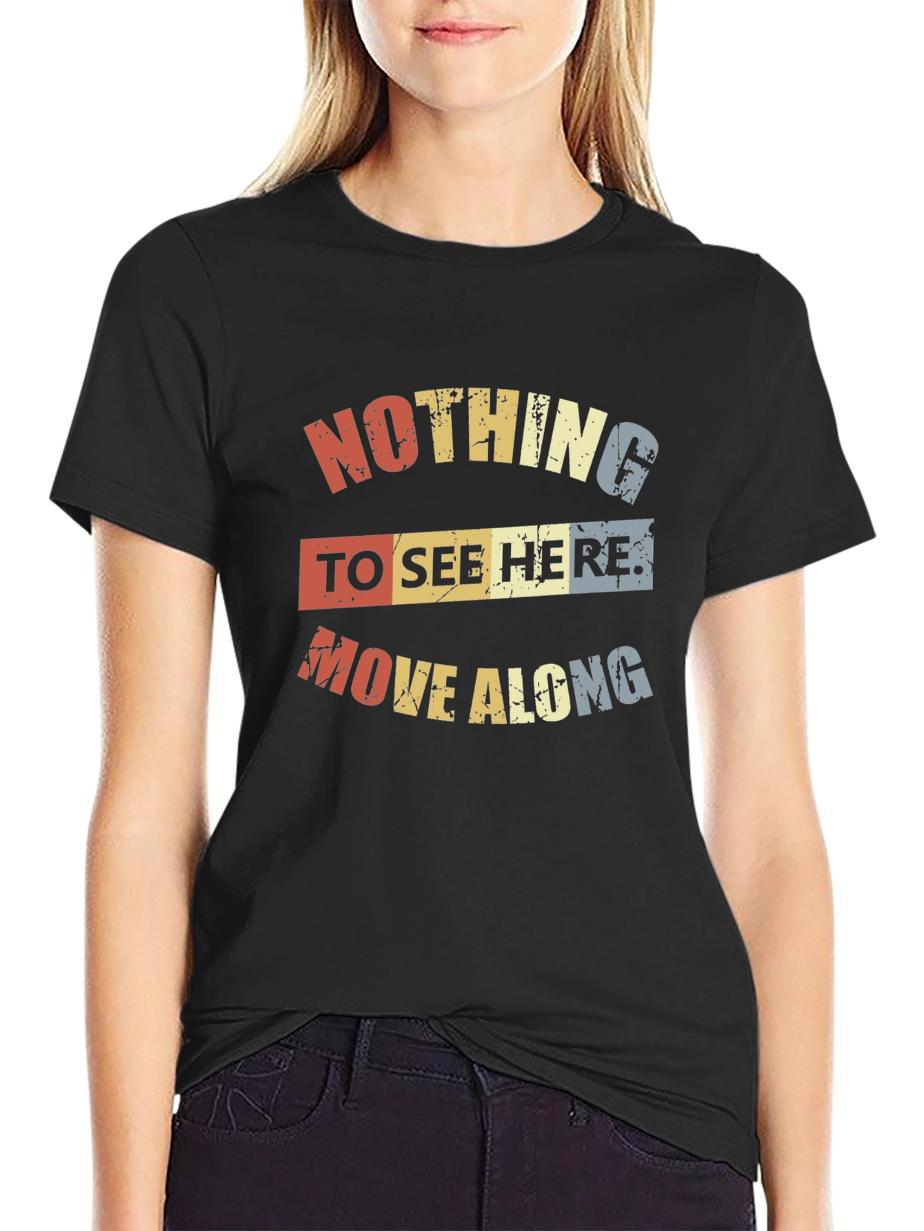 Retro Nothing To See Here Graphic Tee