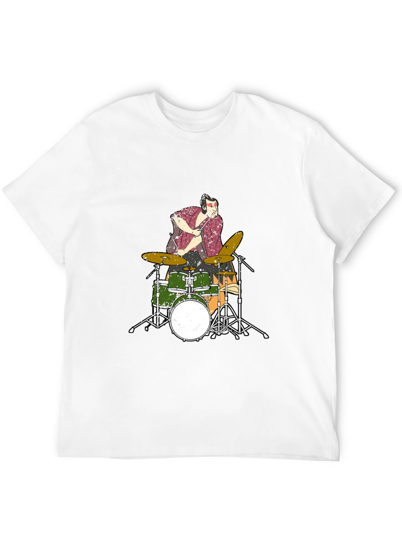 Drummer Graphic T-Shirt - Black Cotton Tee