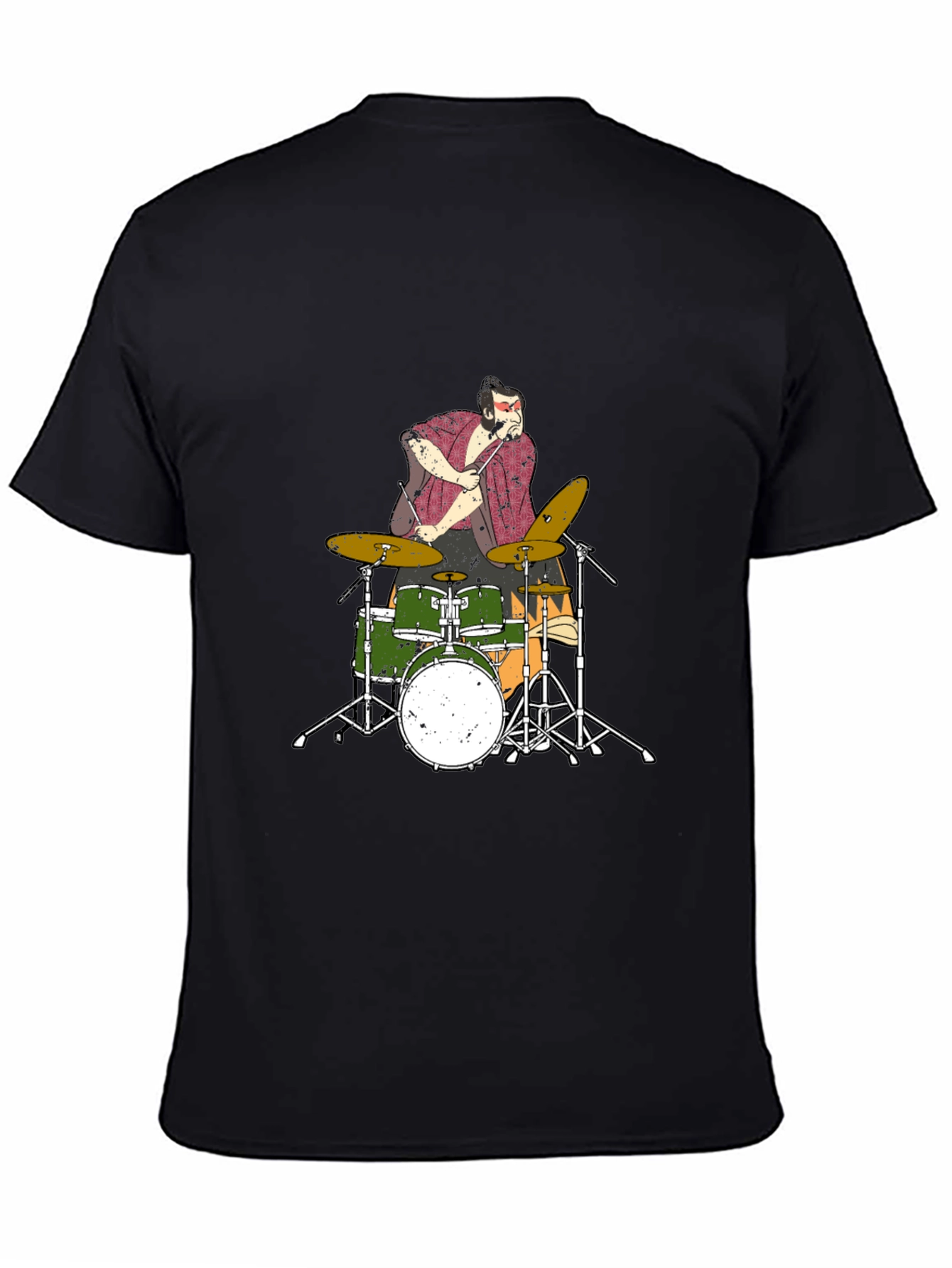 Drummer Graphic T-Shirt - Black Cotton Tee