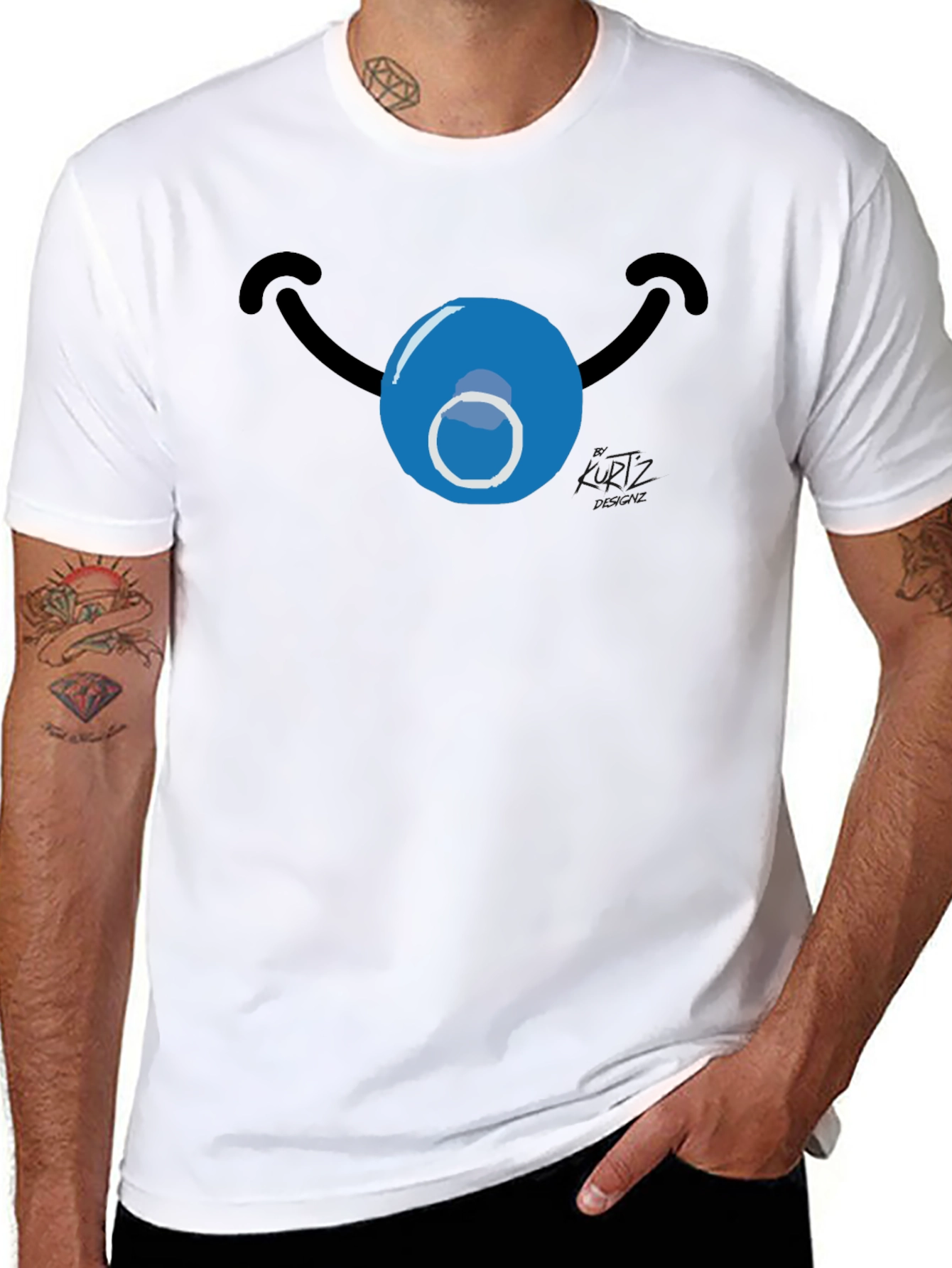Funny Clown Face T-Shirt - Novelty Graphic Tee