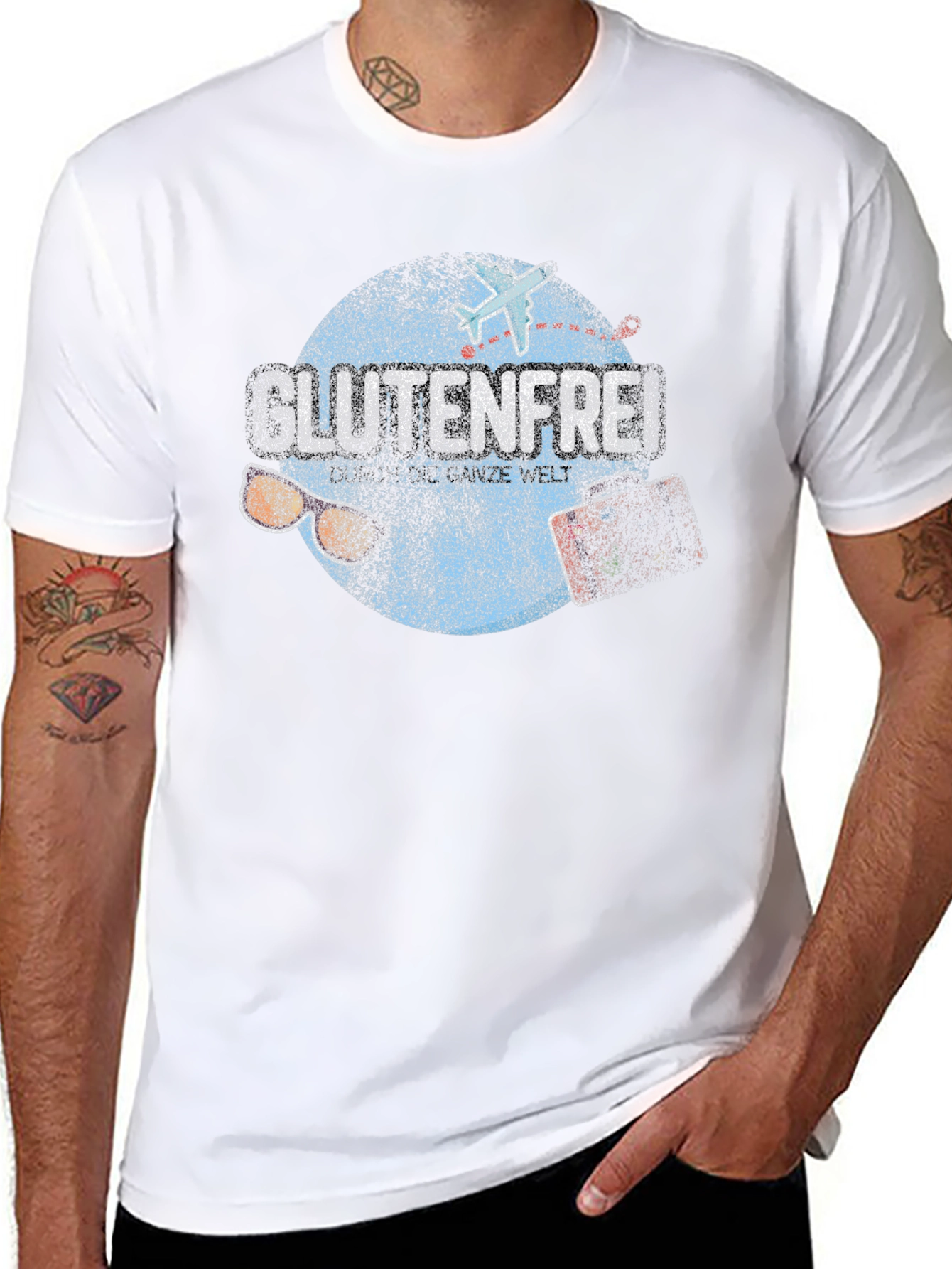 Gluten Free T-Shirt Funny Foodie Design