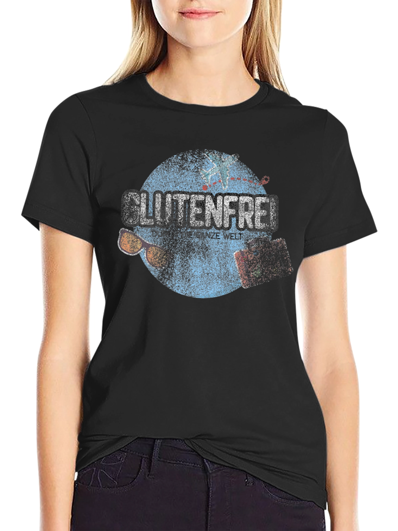 Gluten Free T-Shirt Funny Foodie Design