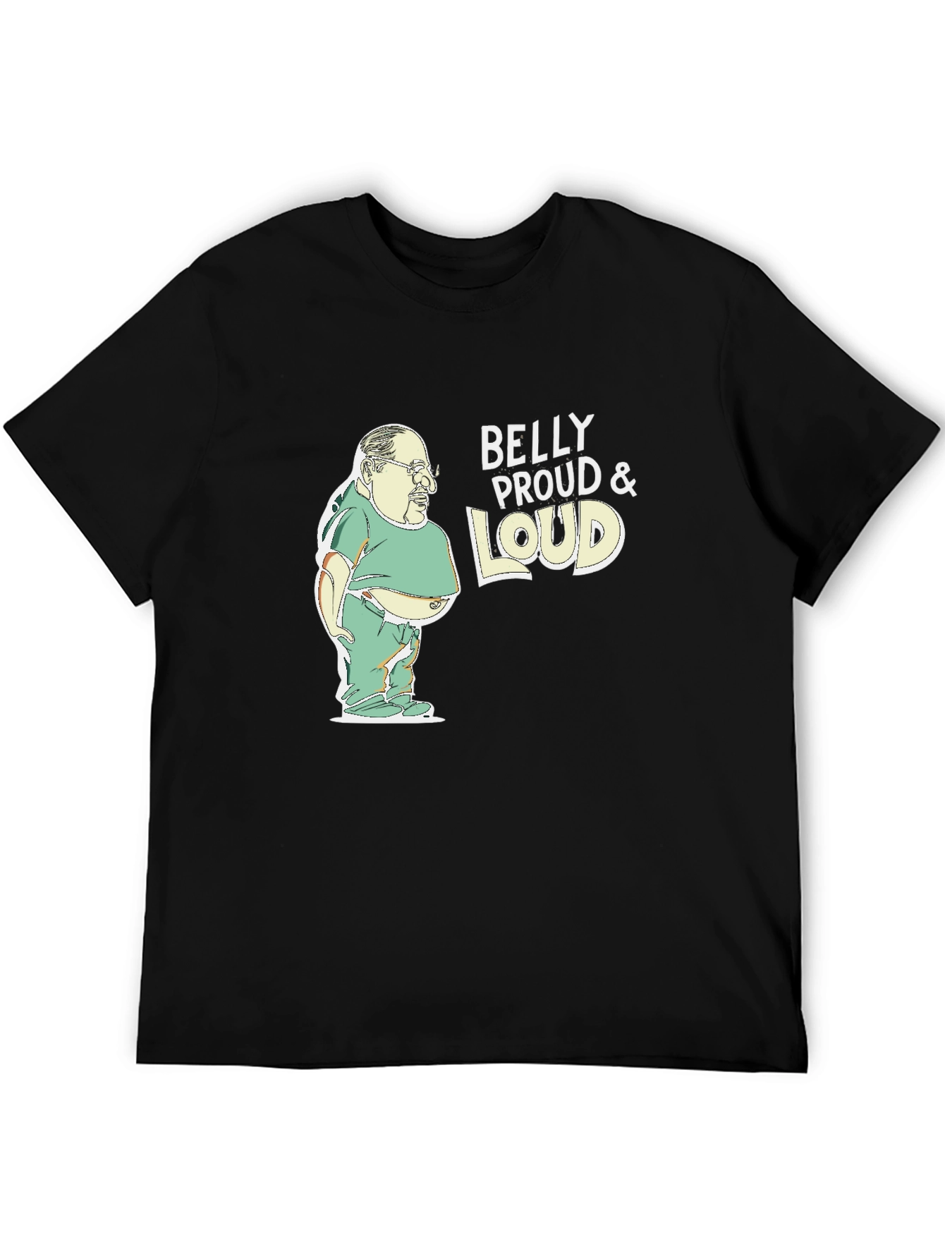 Belly Proud & Loud Black Graphic Tee