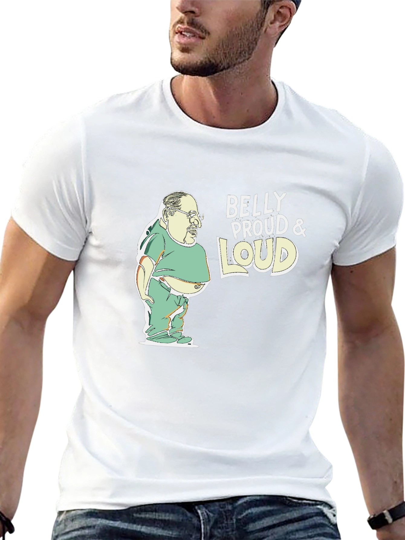Belly Proud & Loud Black Graphic Tee