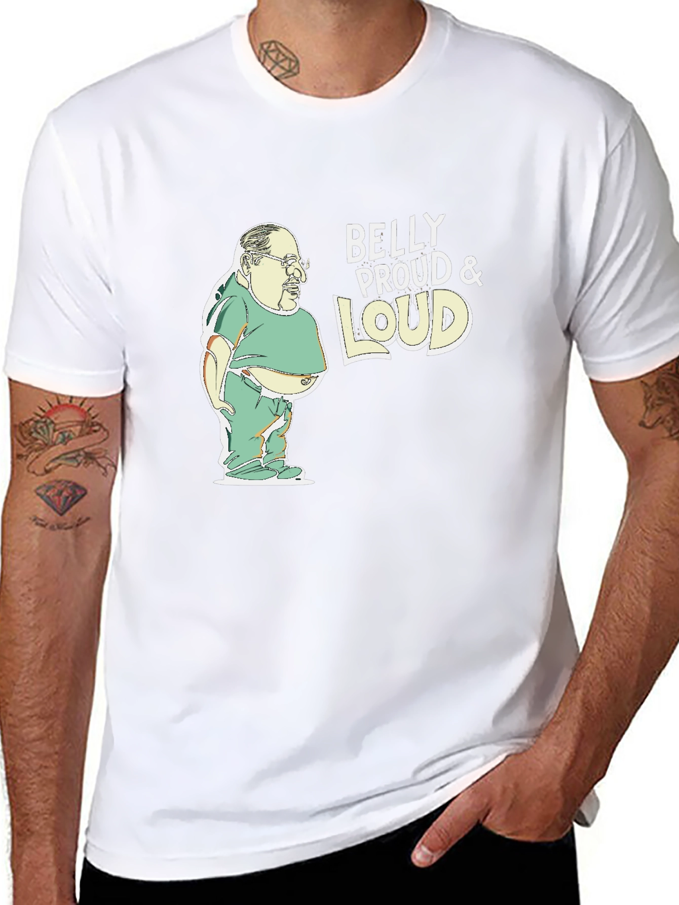 Belly Proud & Loud Black Graphic Tee