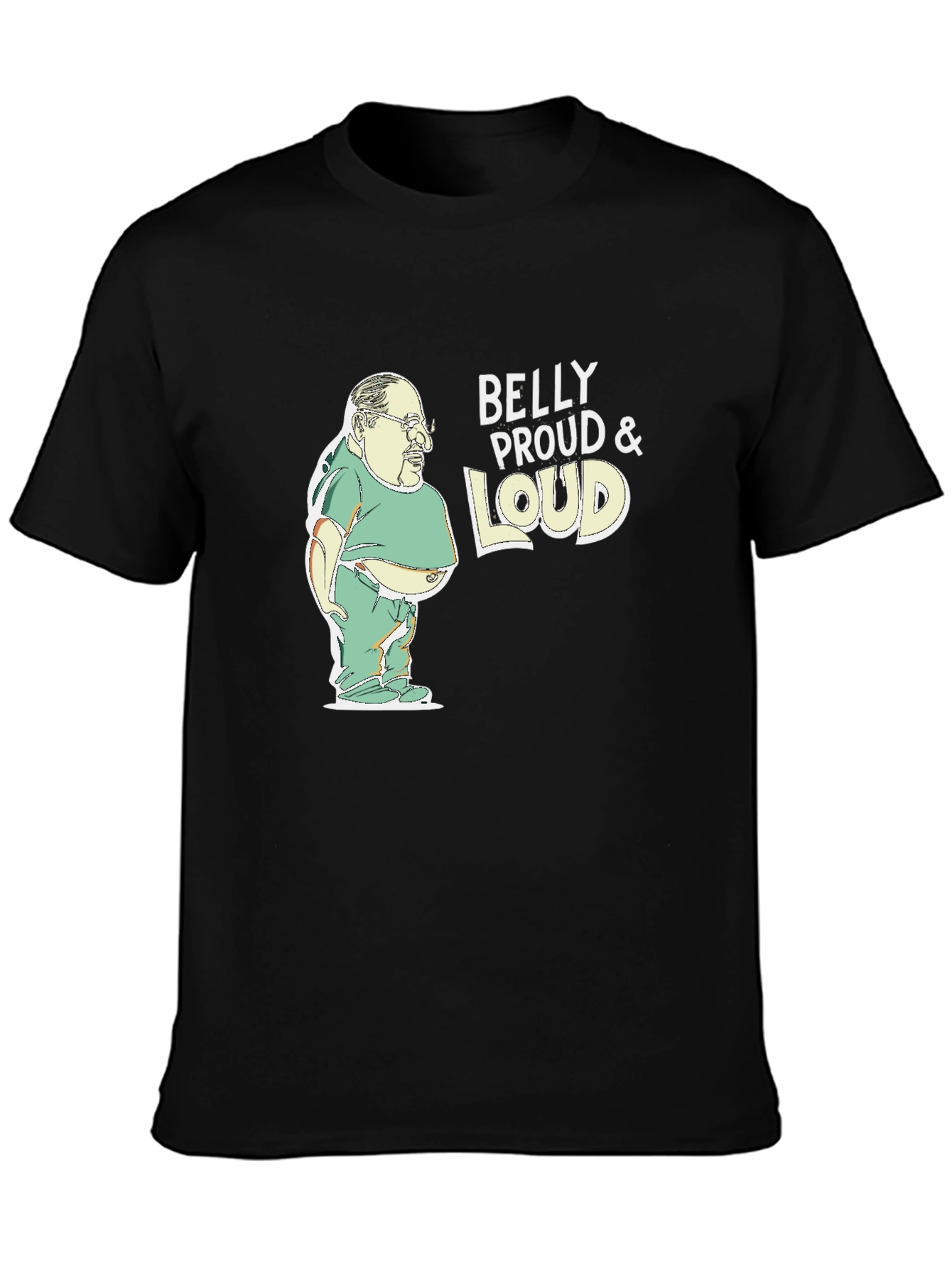 Belly Proud & Loud Black Graphic Tee