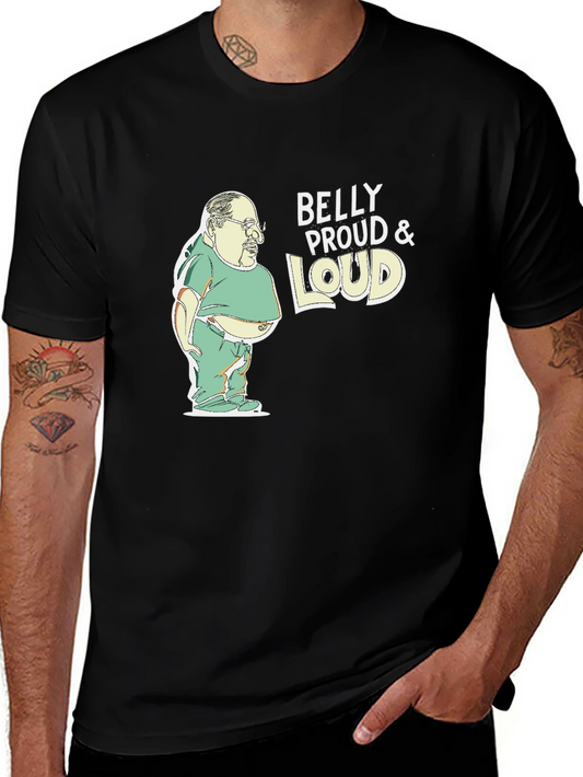 Belly Proud & Loud Black Graphic Tee