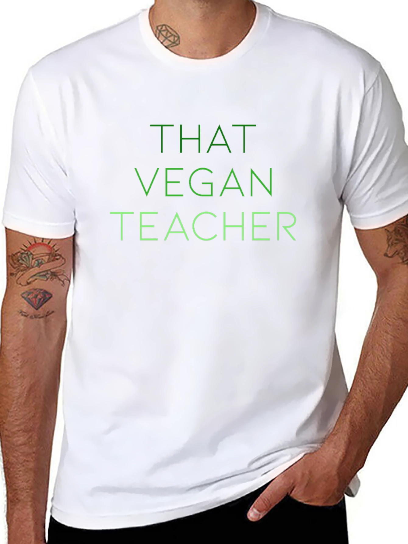 That Vegan Teacher Graphic Tee - Black