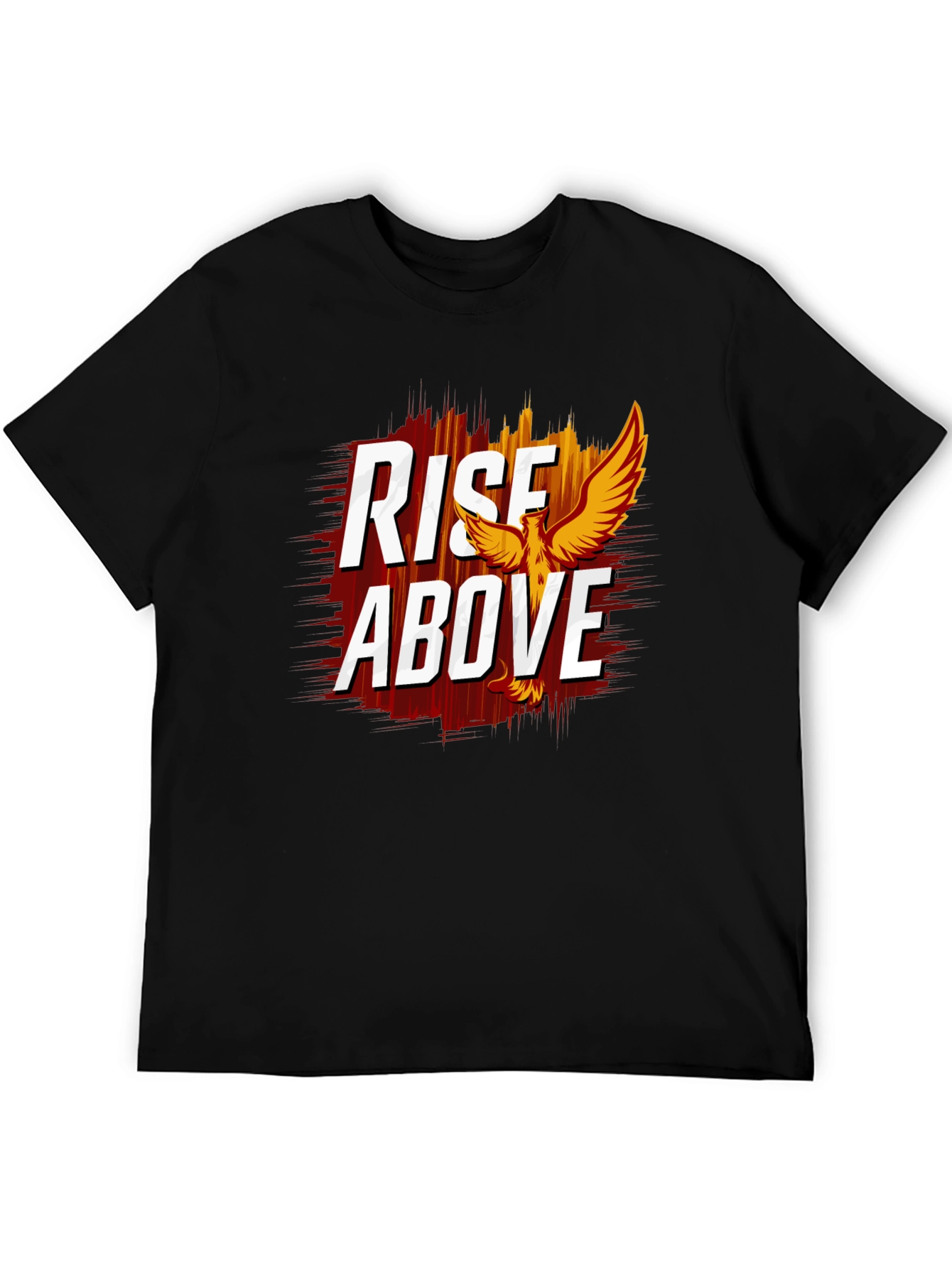 Rise Above Graphic Tee - Phoenix Design