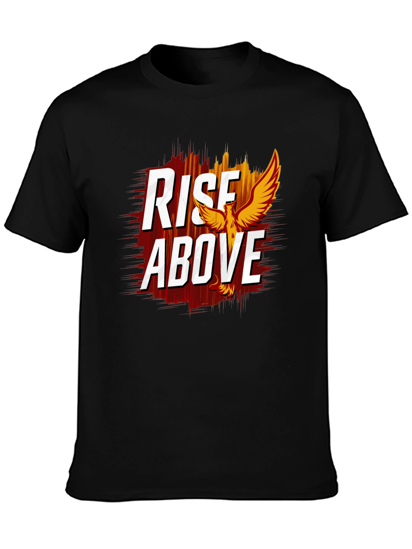 Rise Above Graphic Tee - Phoenix Design