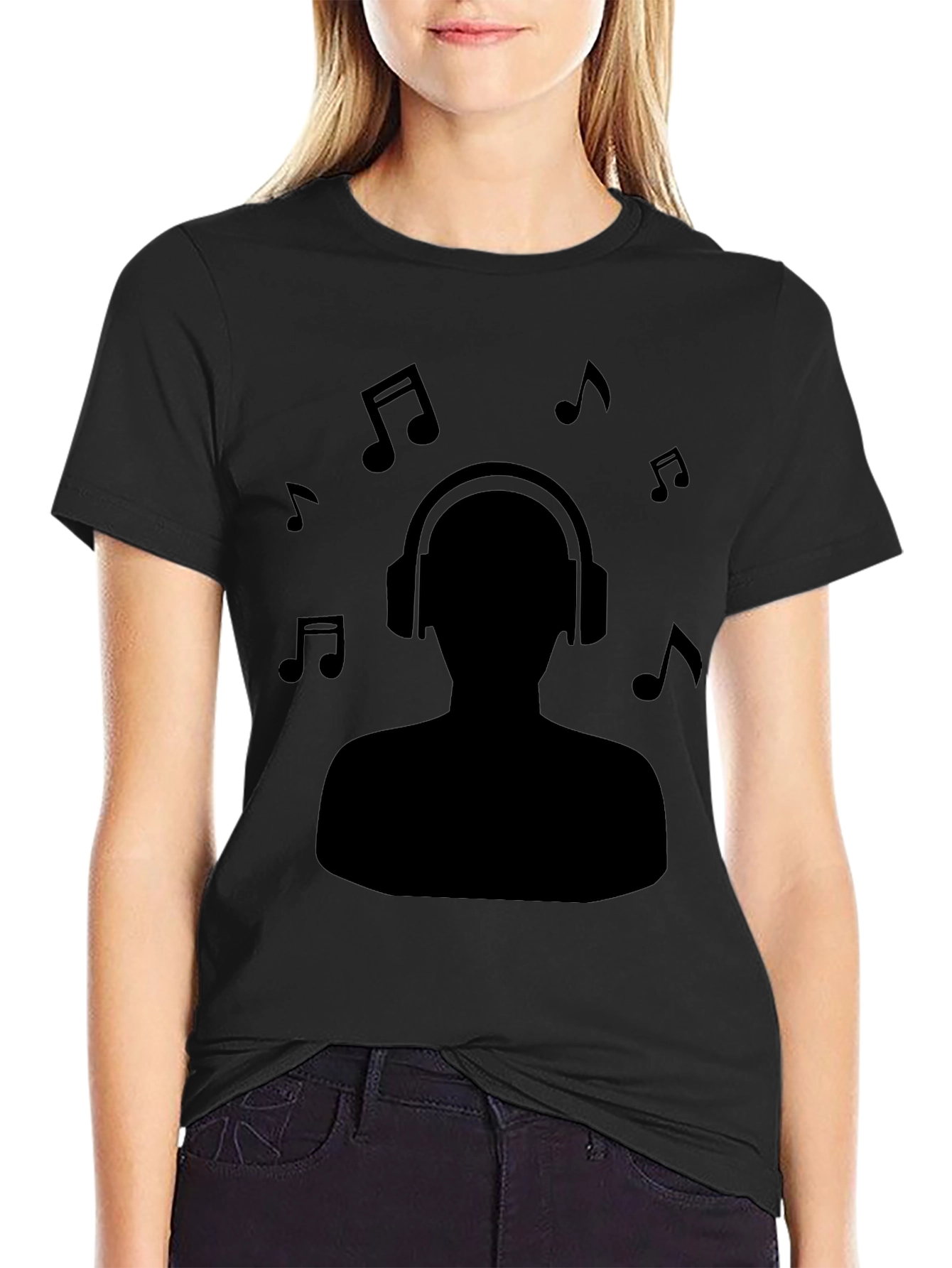 Music Lovers Black T-Shirt