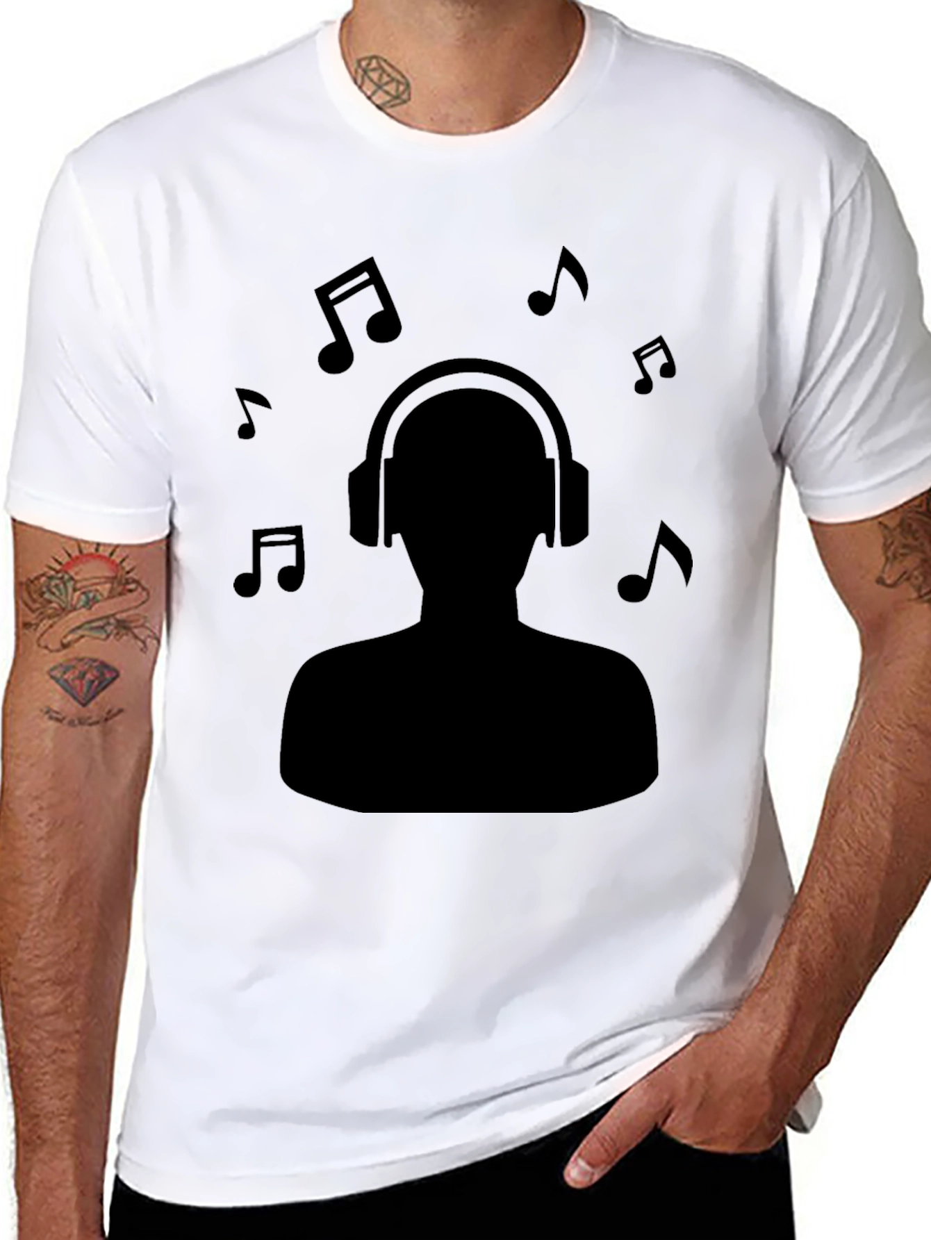 Music Lovers Black T-Shirt