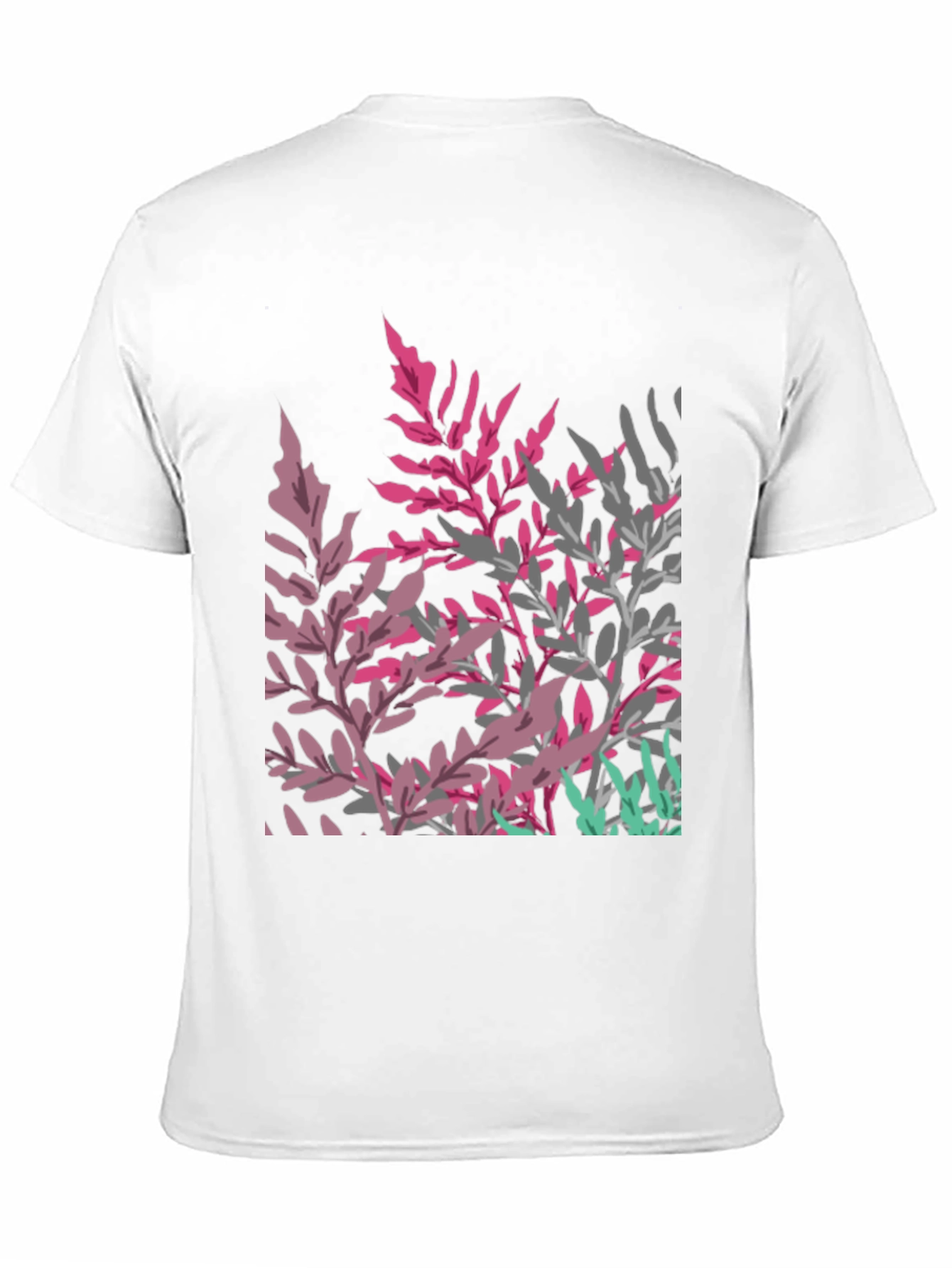 Floral Print Black T-Shirt for Men