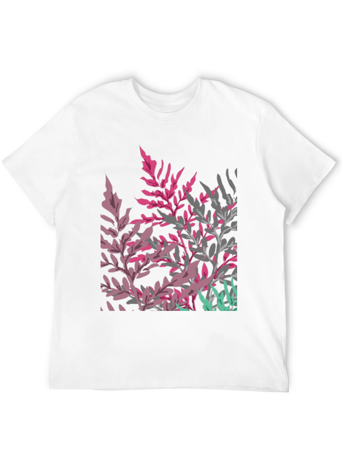 Floral Print Black T-Shirt for Men