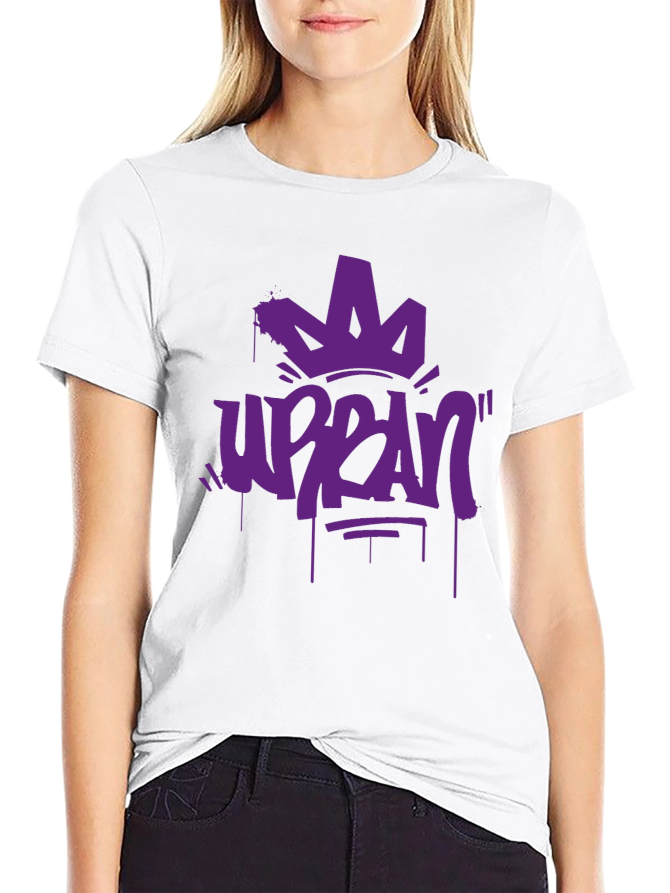 Urban Crown Graphic T-Shirt - Black