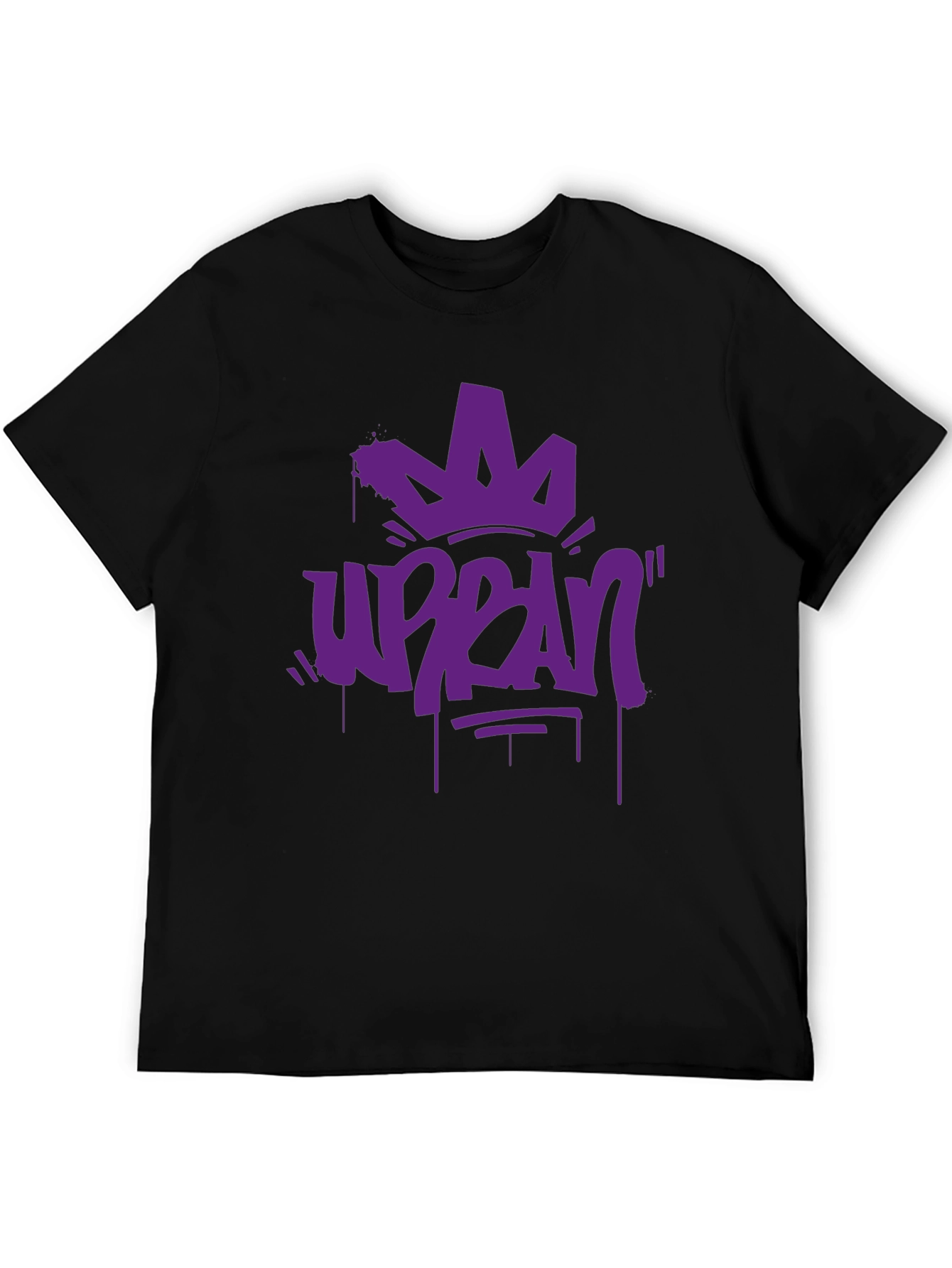 Urban Crown Graphic T-Shirt - Black
