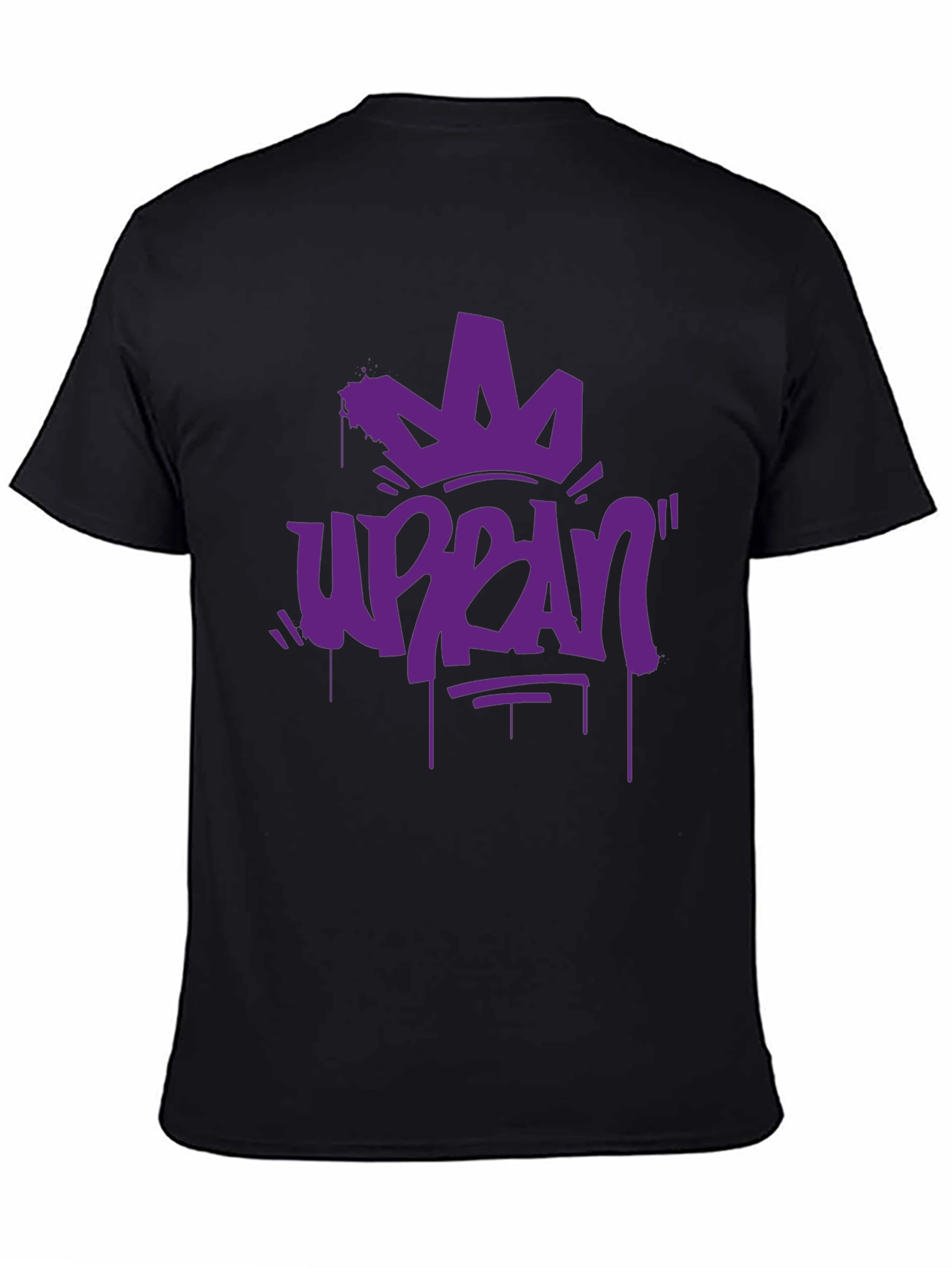 Urban Crown Graphic T-Shirt - Black