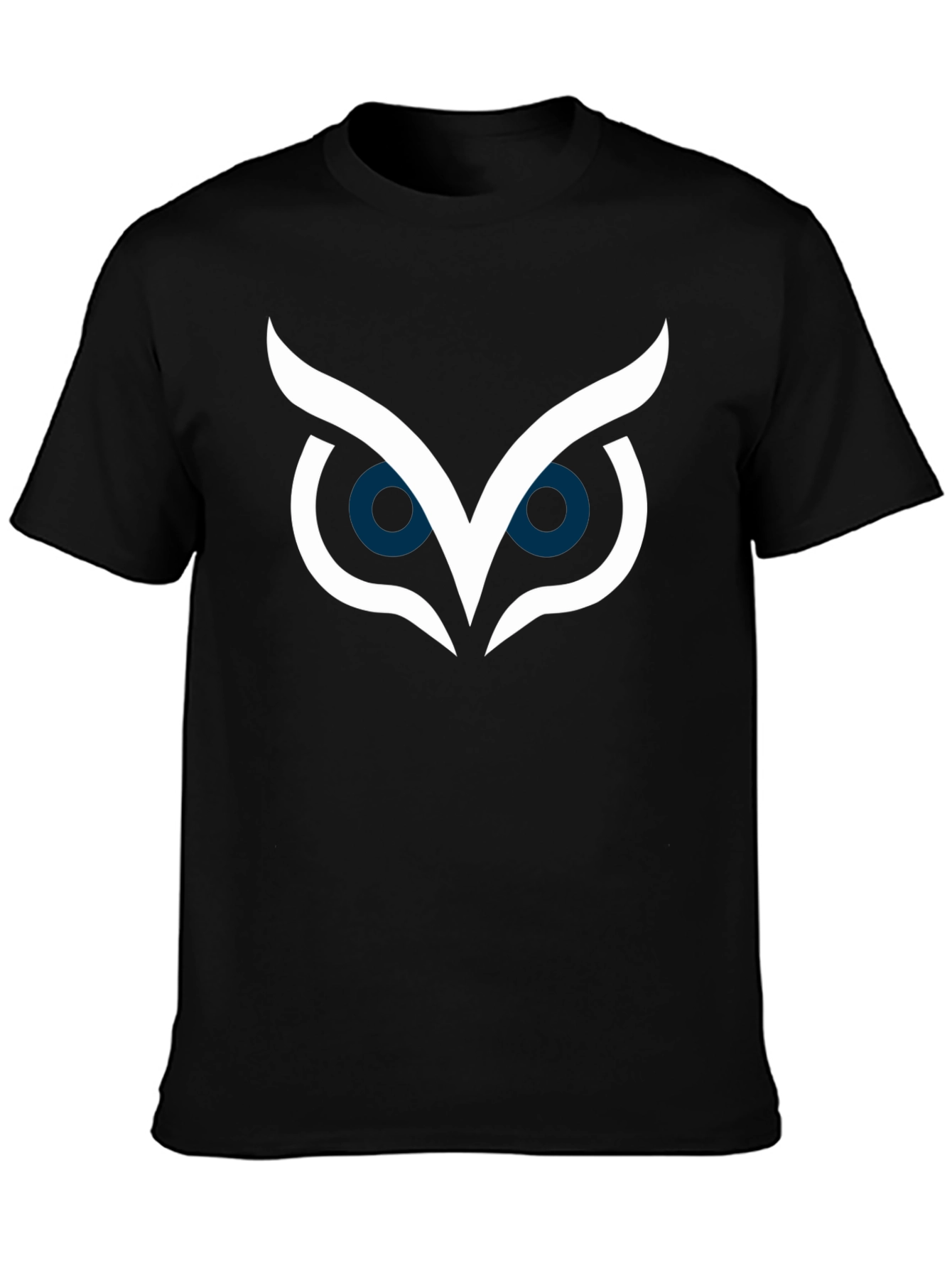 Owl Eyes Graphic Tee - Stylish Black T-Shirt