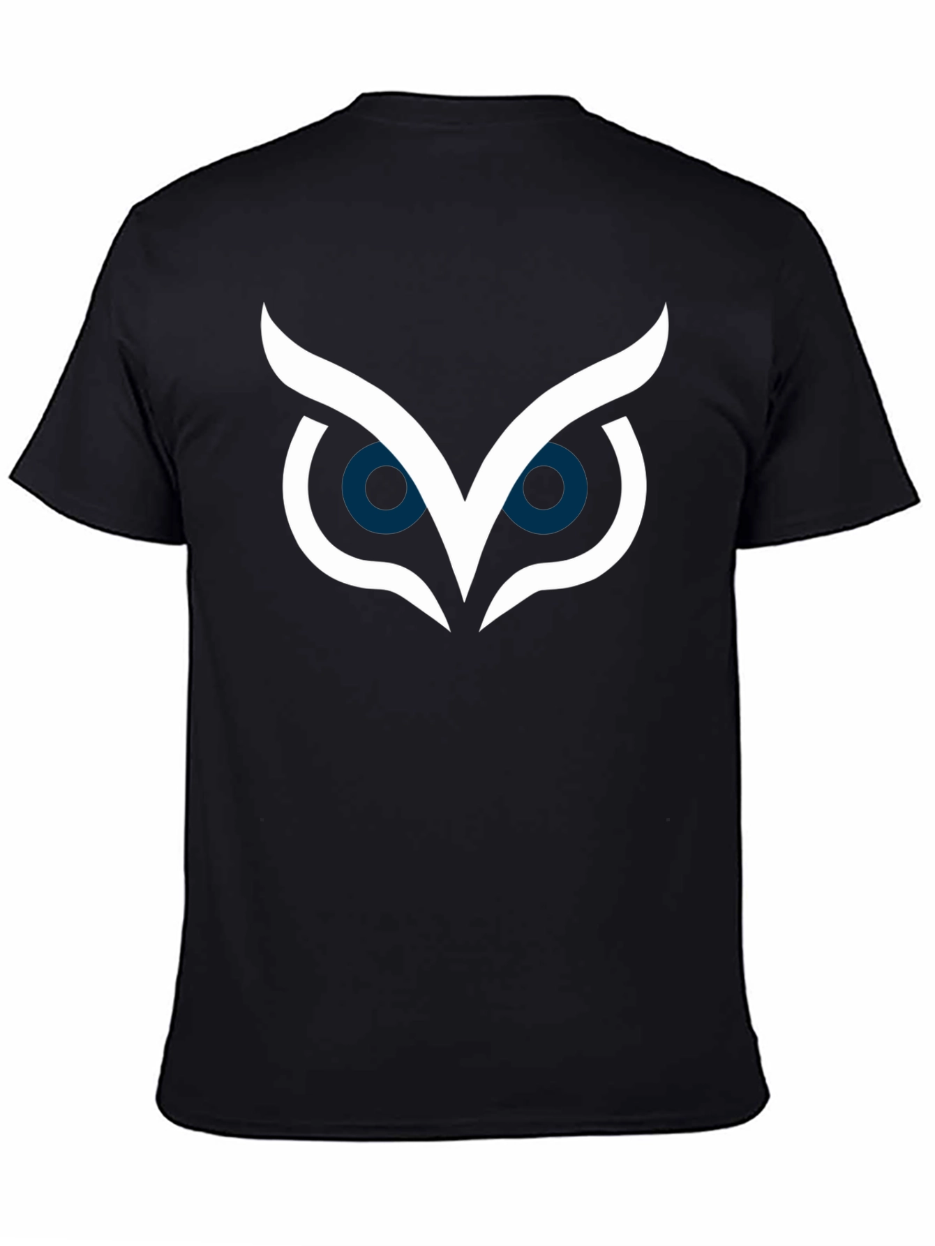 Owl Eyes Graphic Tee - Stylish Black T-Shirt