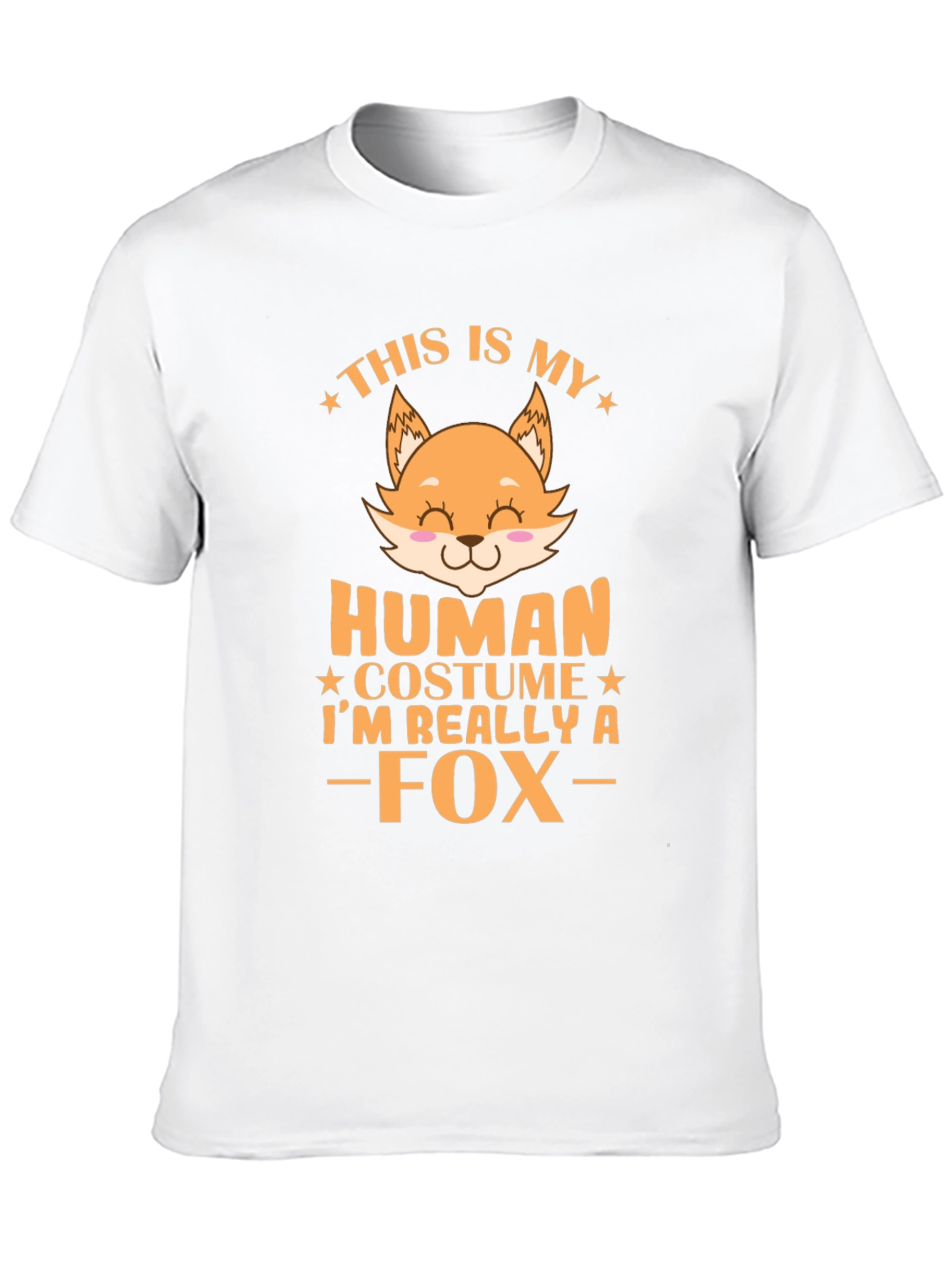 Funny This is My Human Costume Fox T-Shirt
