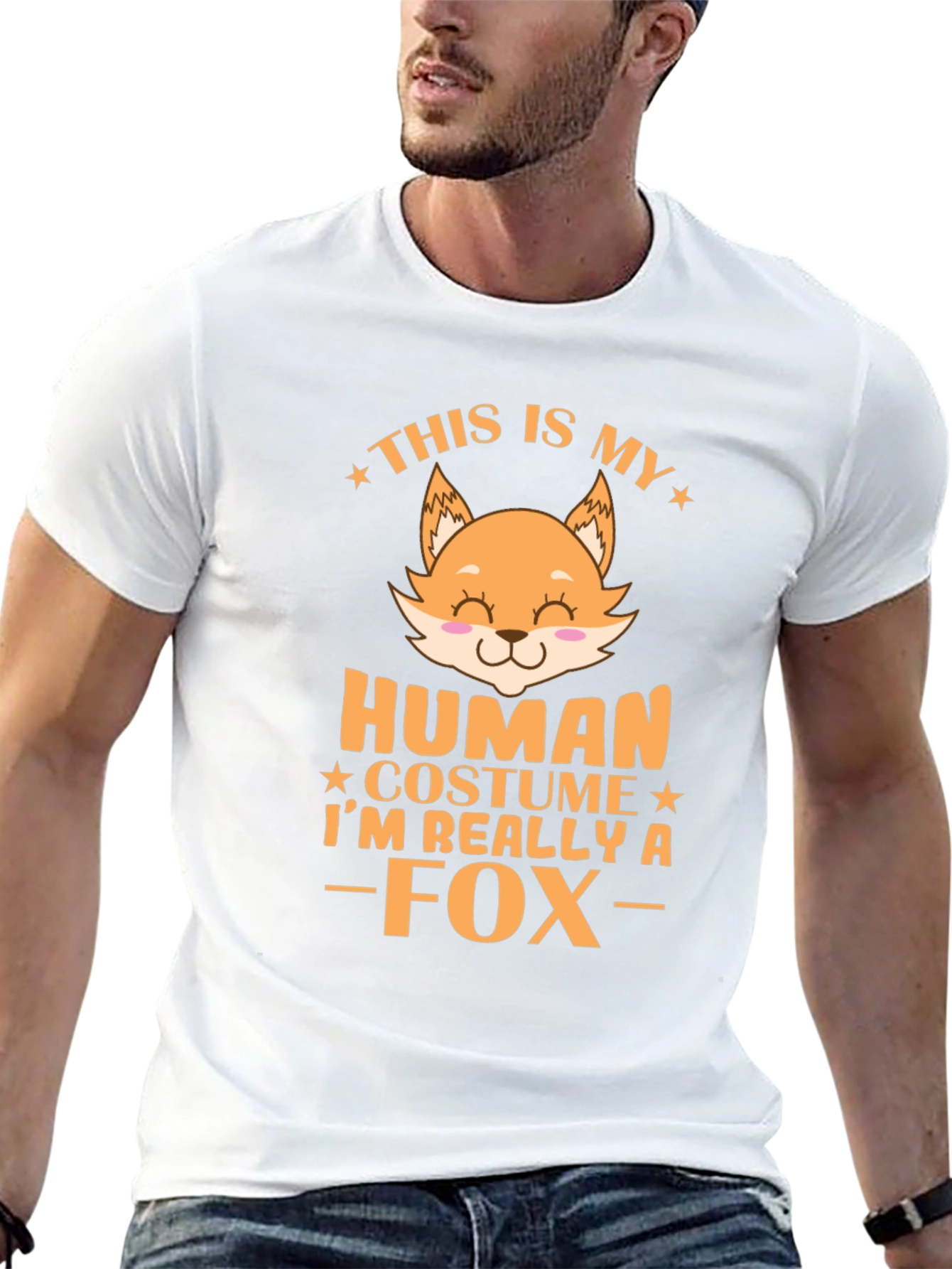 Funny This is My Human Costume Fox T-Shirt