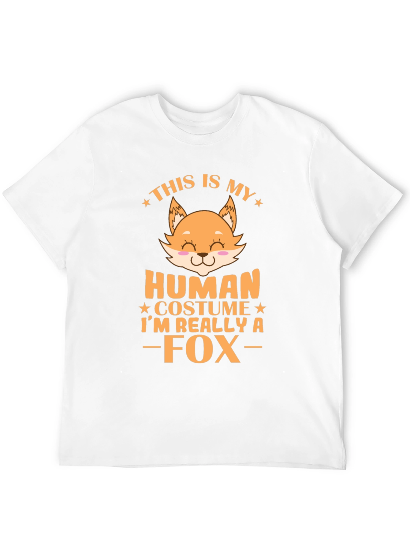 Funny This is My Human Costume Fox T-Shirt