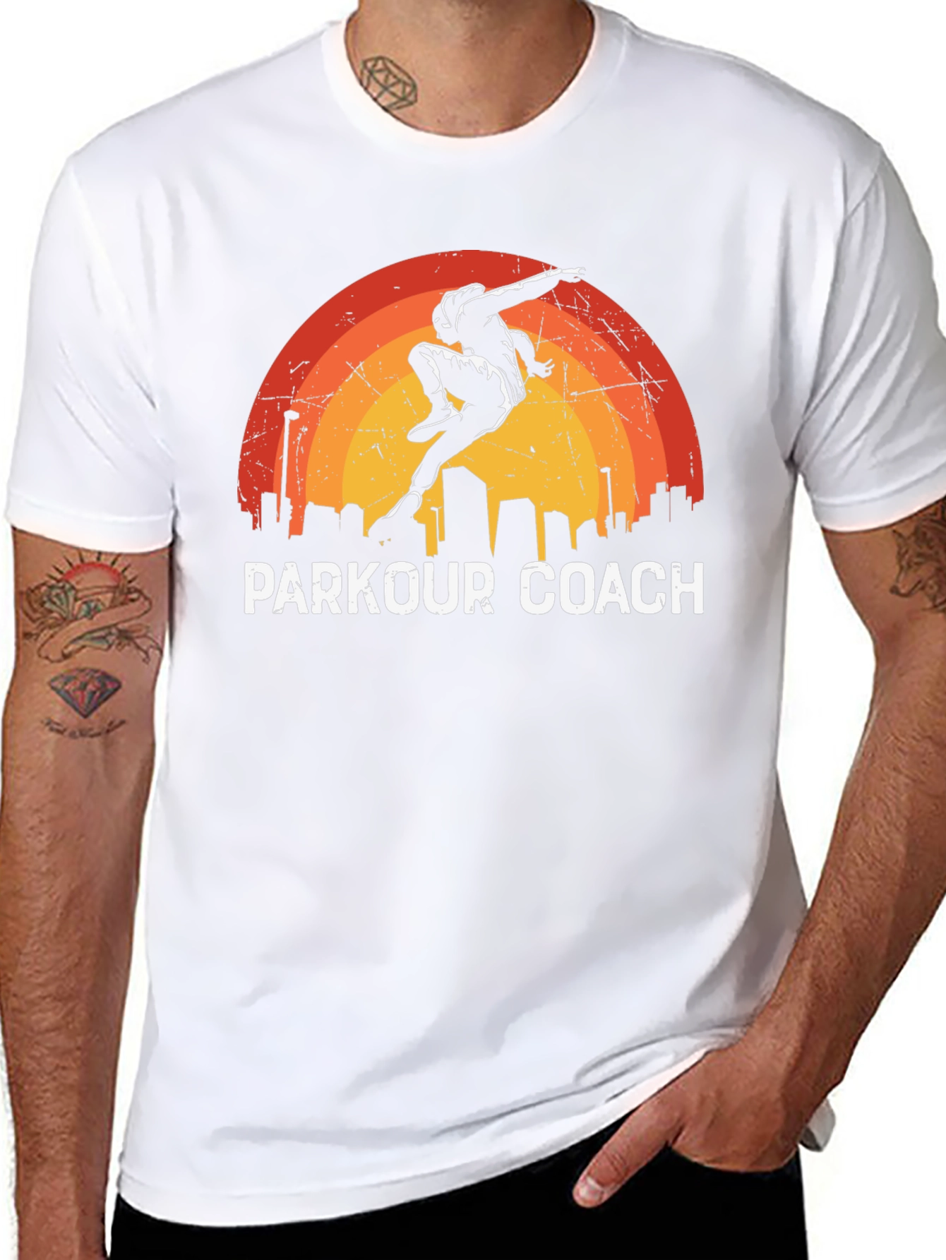 Parkour Coach Graphic T-Shirt Urban Style