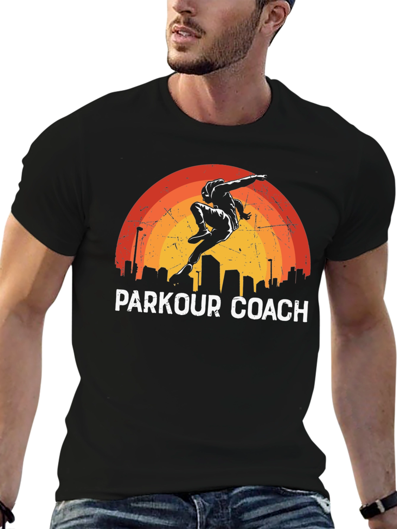 Parkour Coach Graphic T-Shirt Urban Style