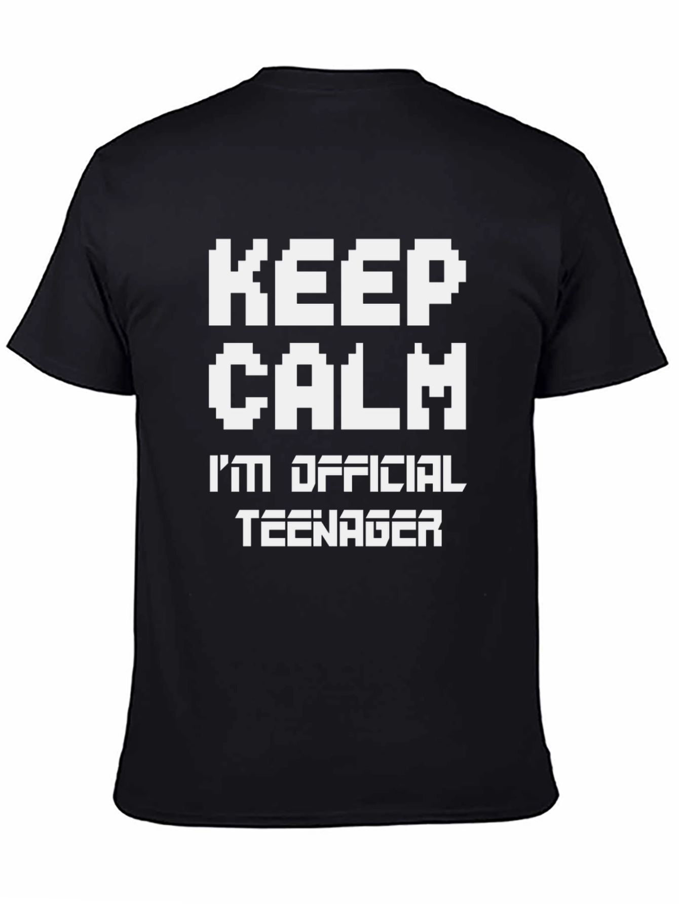 Keep Calm Official Teenager Black T-Shirt