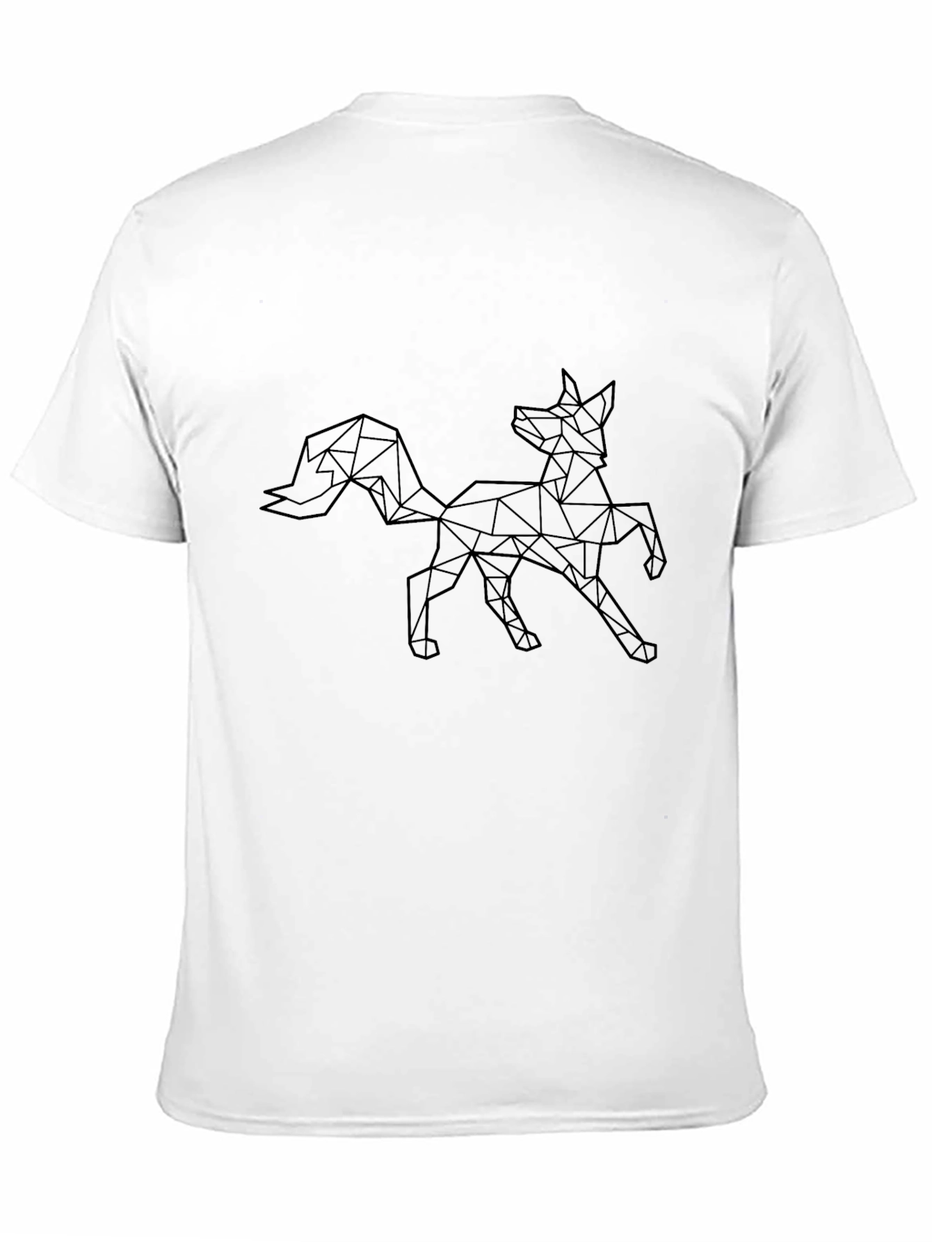 Geometric Fox Graphic Tee - Modern Design