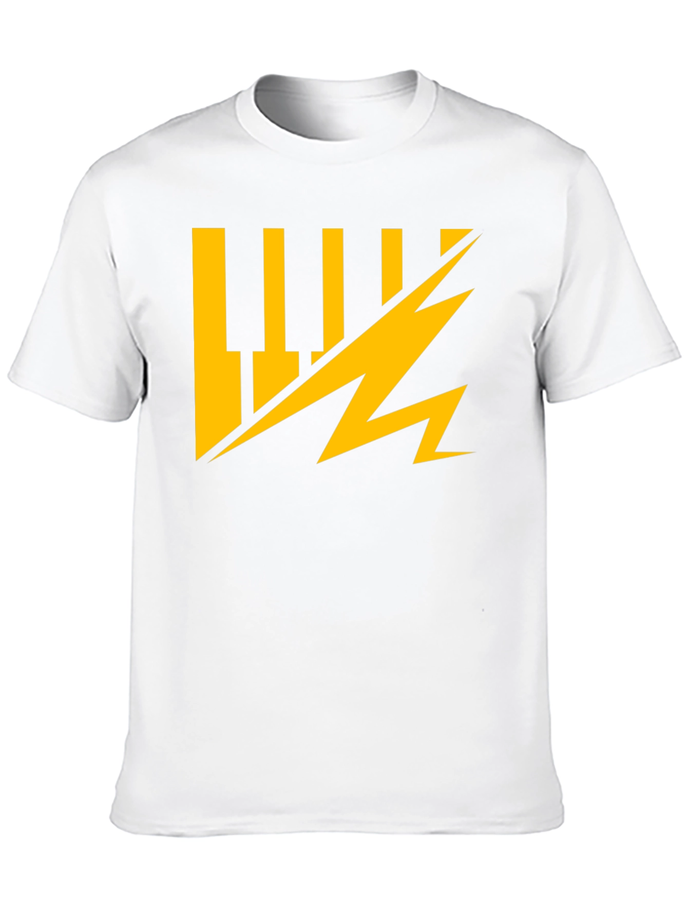 Electric Keys Graphic Tee - Black Cotton Comfort