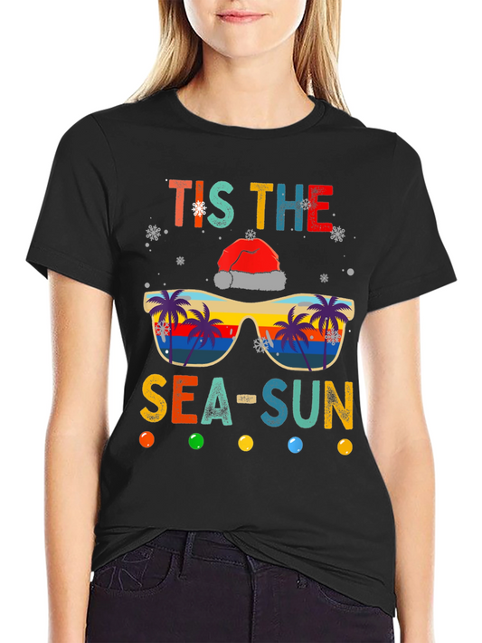 Tis the Sea-Sun Christmas T-Shirt