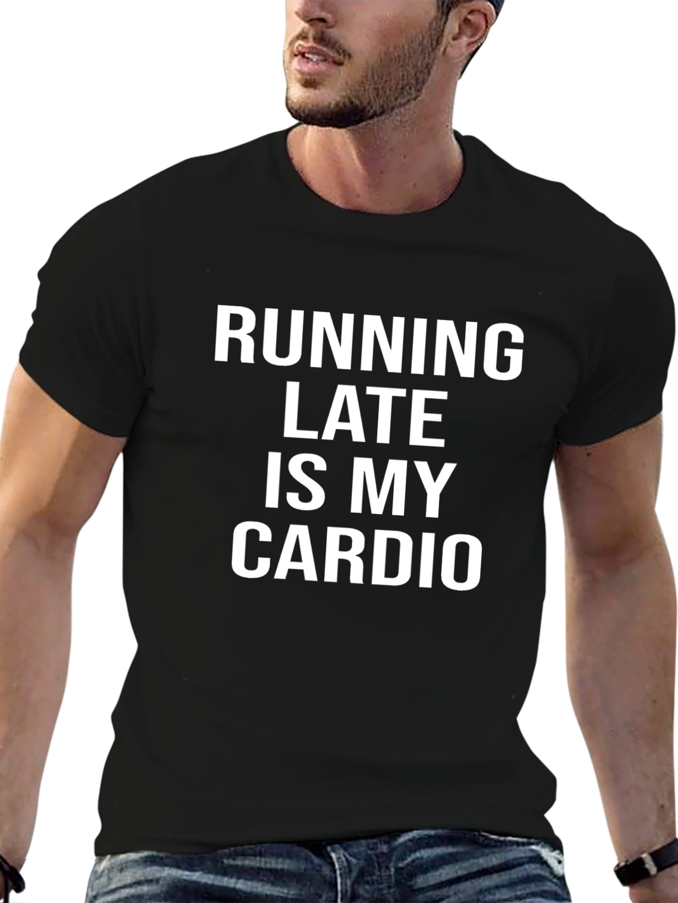 Running Late Cardio Graphic Tee