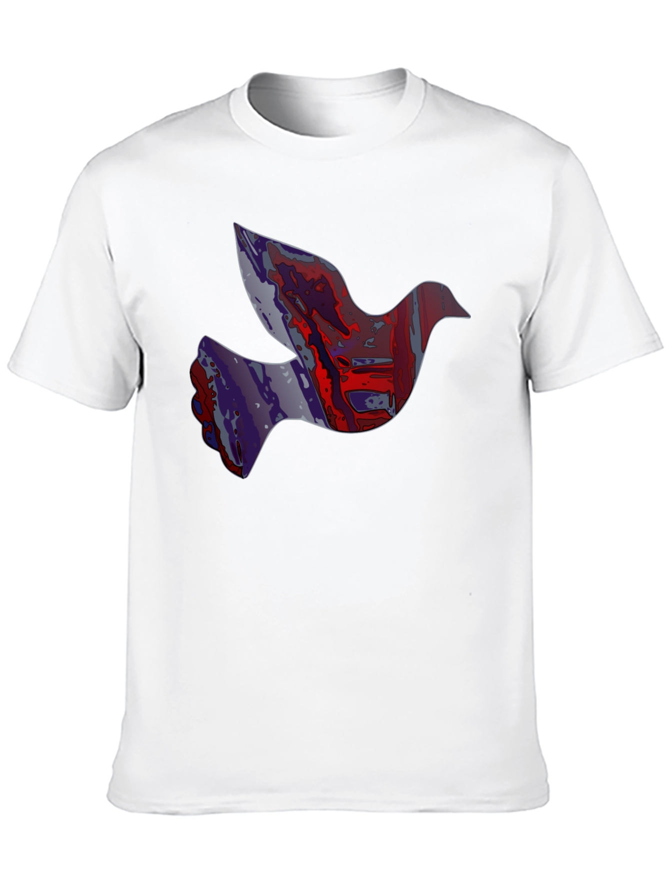 Dove Graphic Print Mens Black T-Shirt