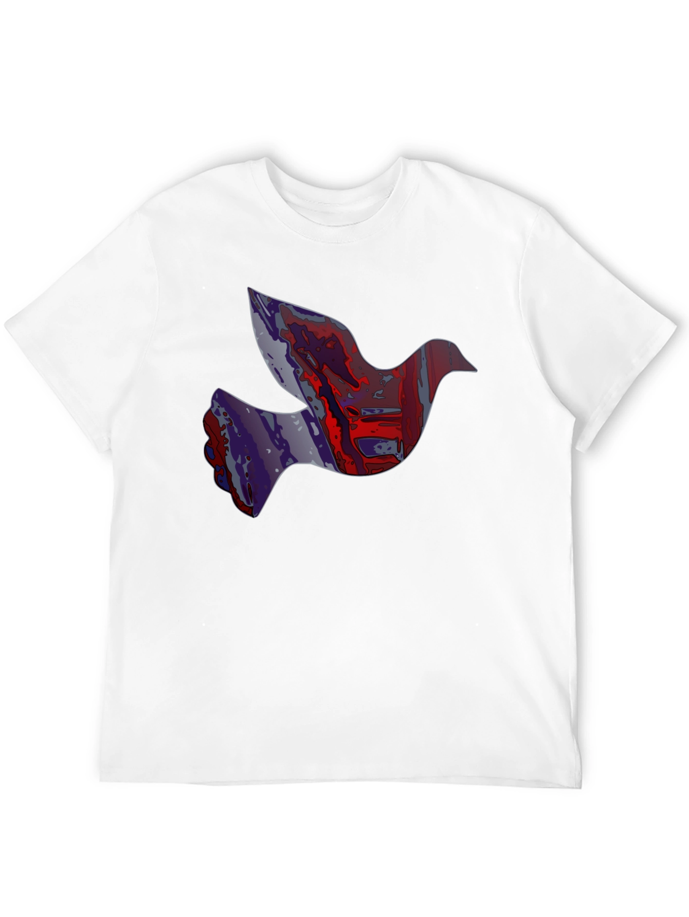 Dove Graphic Print Mens Black T-Shirt