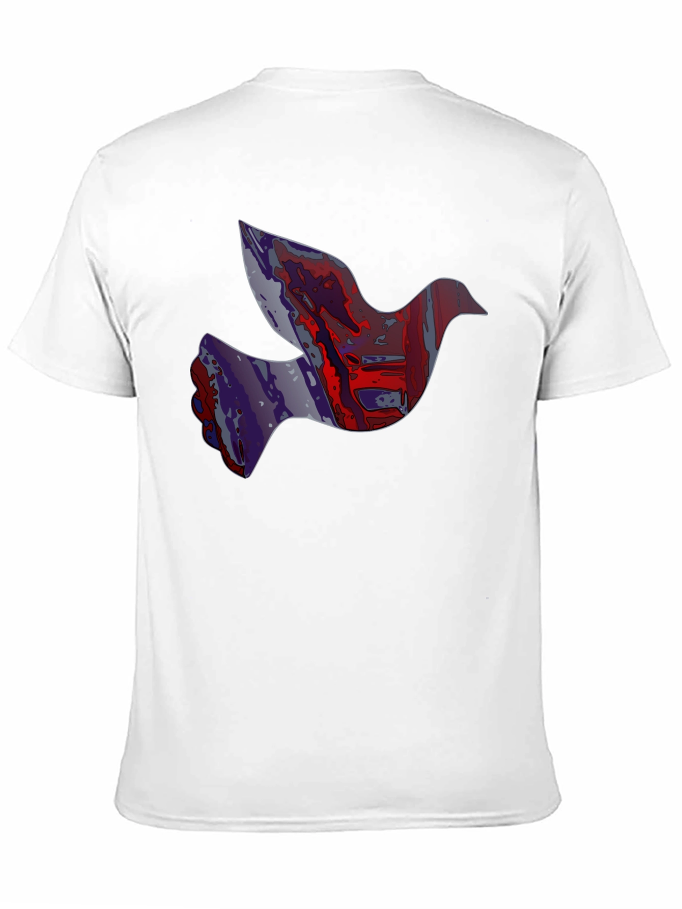 Dove Graphic Print Mens Black T-Shirt
