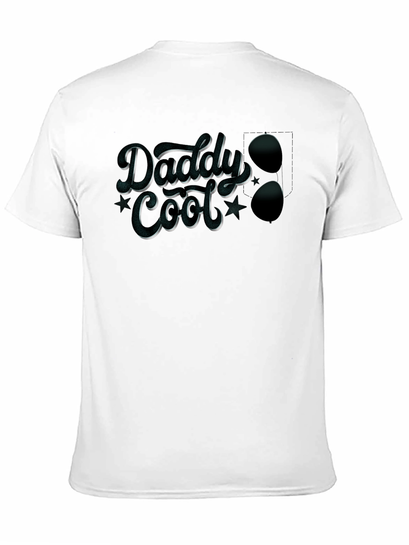 Daddy Cool Graphic Tee - Stylish Mens Black T-Shirt