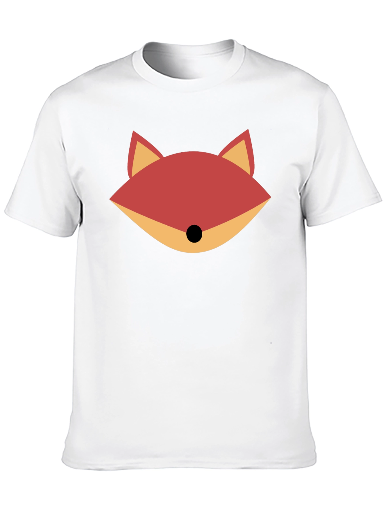 Fox Graphic Print Black T-Shirt