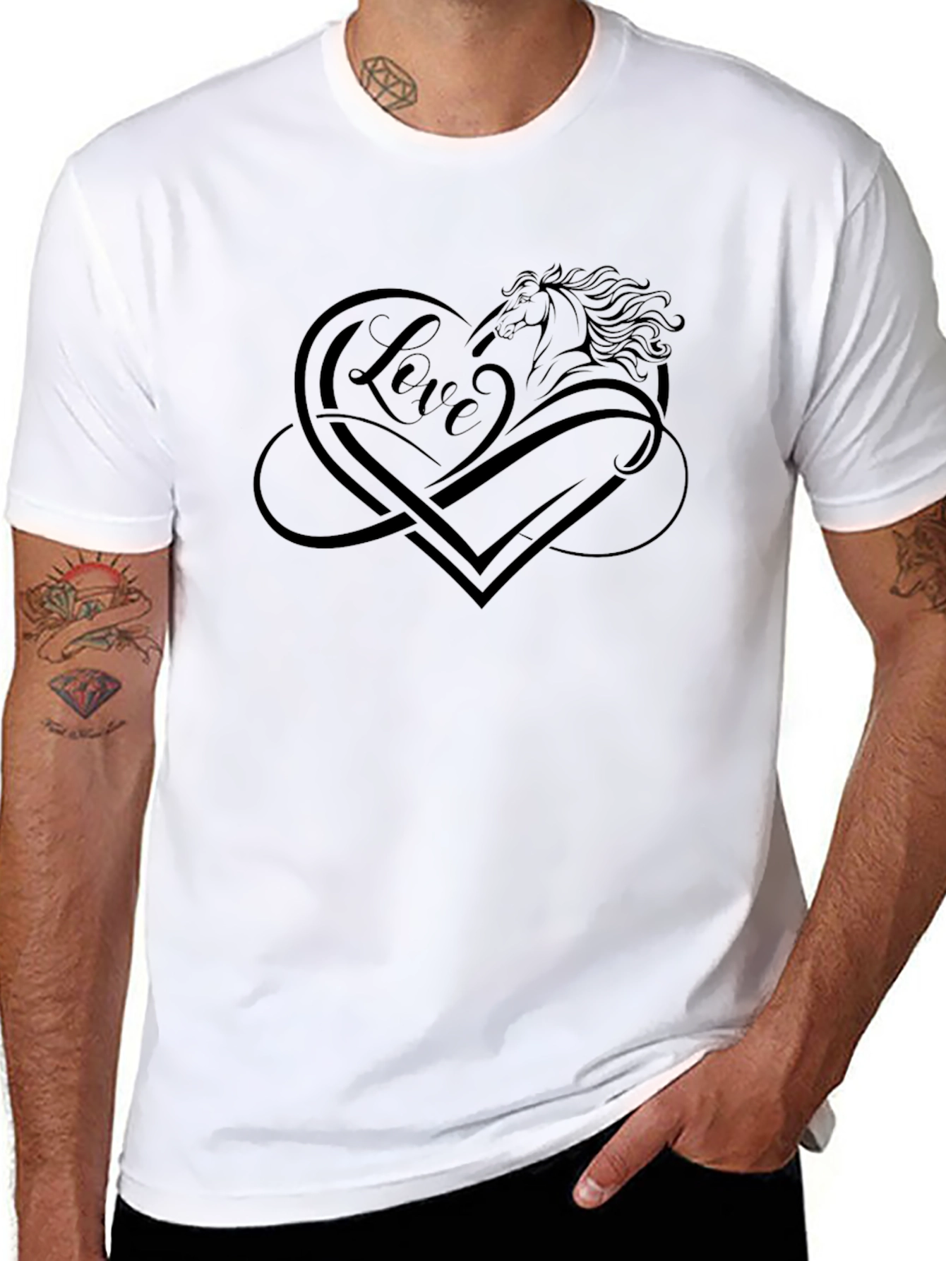 Love Horse Heart T-Shirt