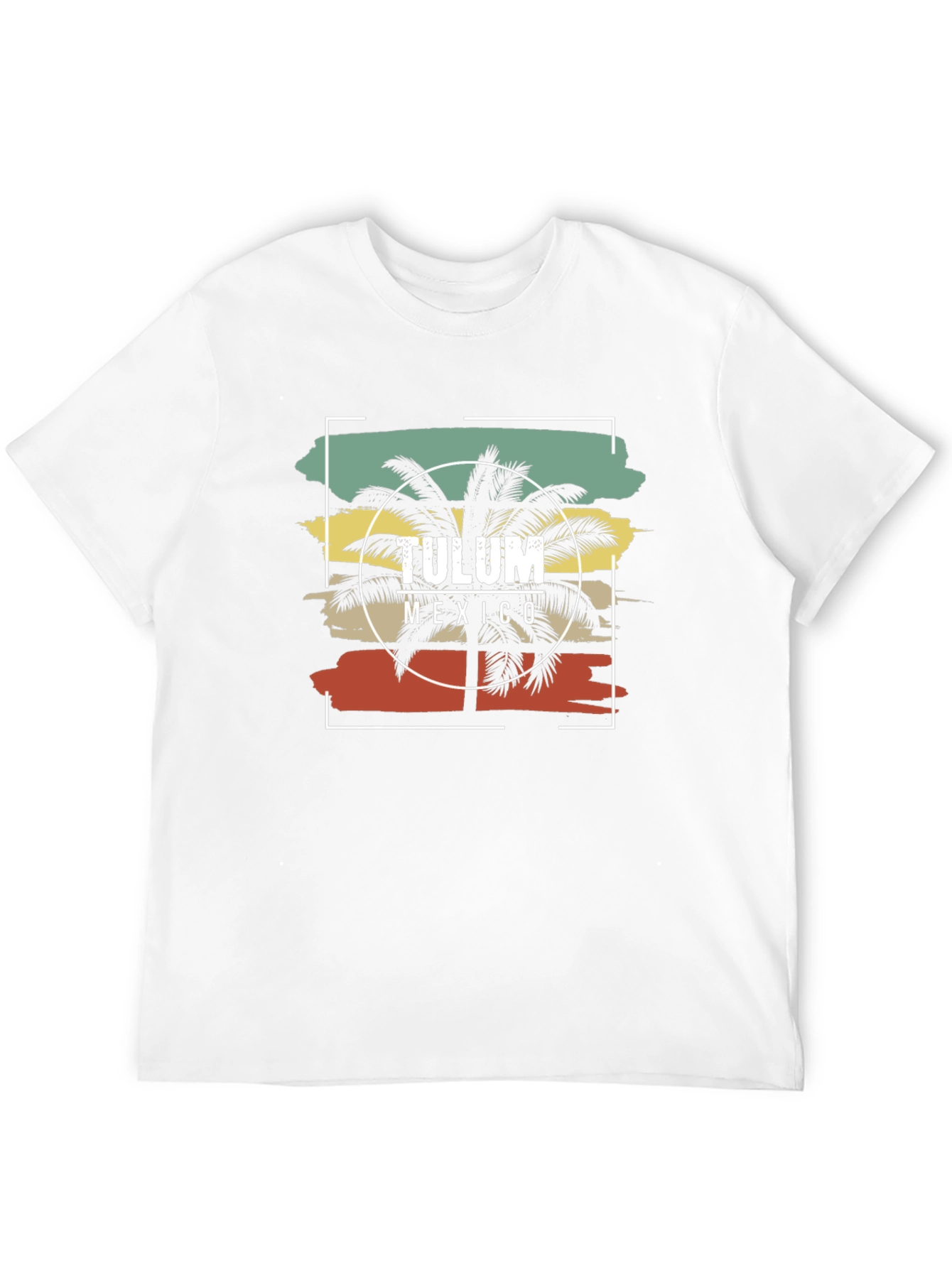 Tulum Mexico Palm Tree Graphic Tee