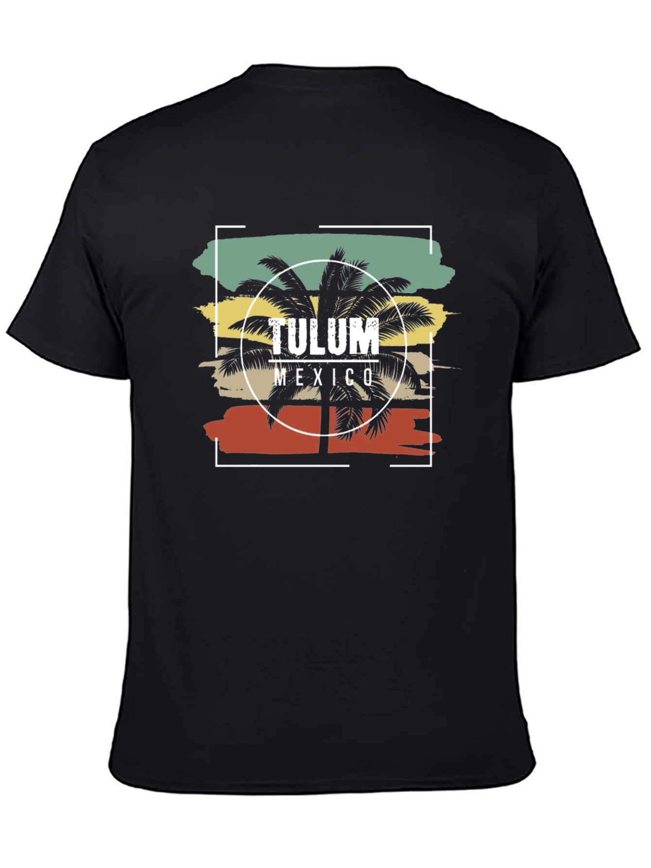 Tulum Mexico Palm Tree Graphic Tee