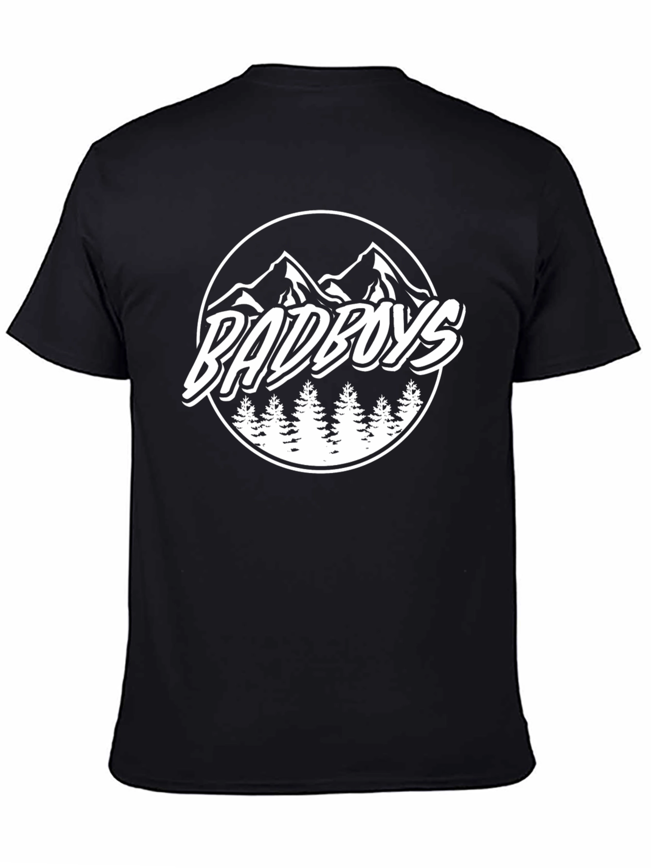 Badboys Mountain Graphic Black T-Shirt